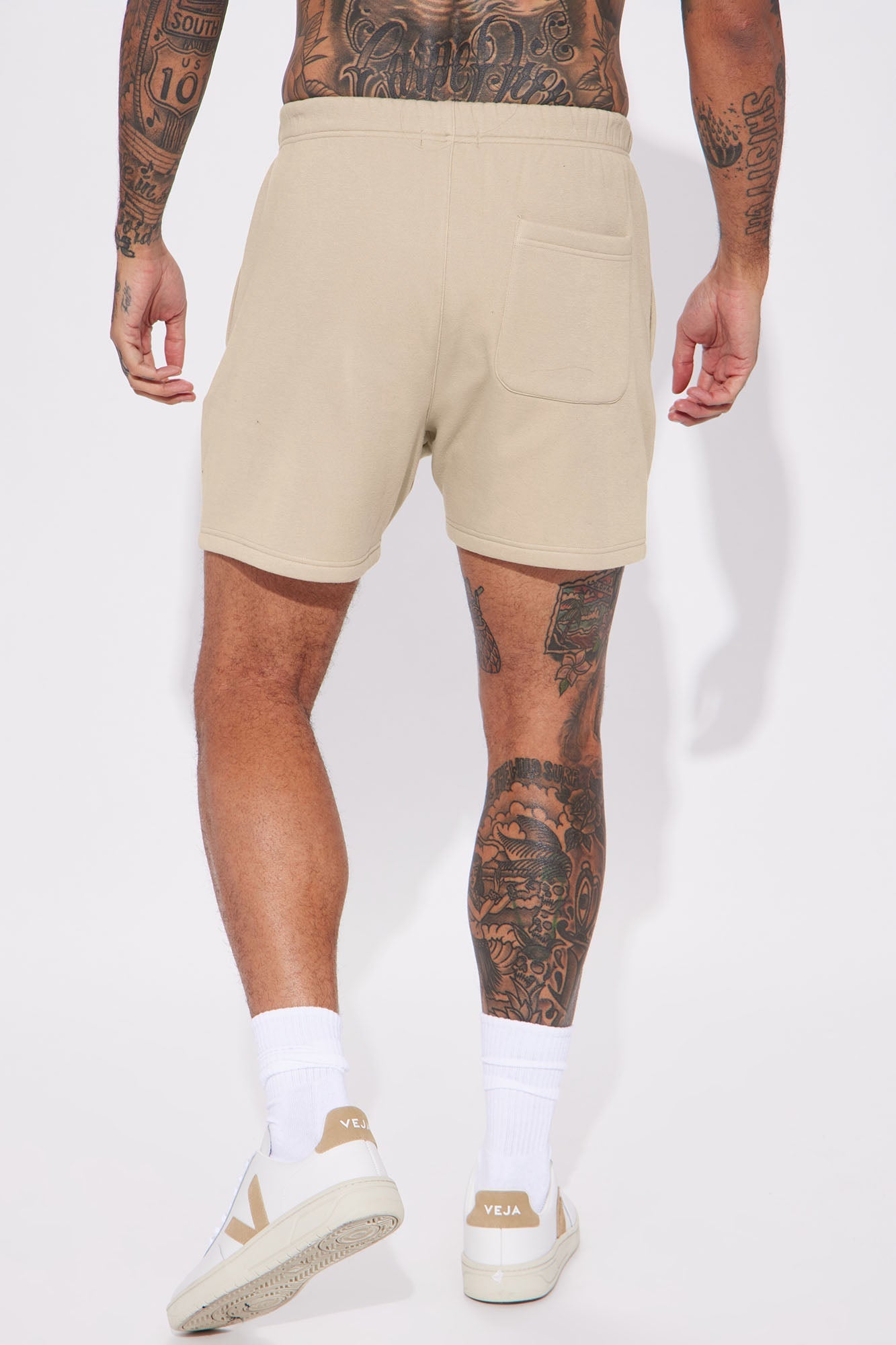 Tyson Oversize Heavyweight Sweat Shorts - Taupe