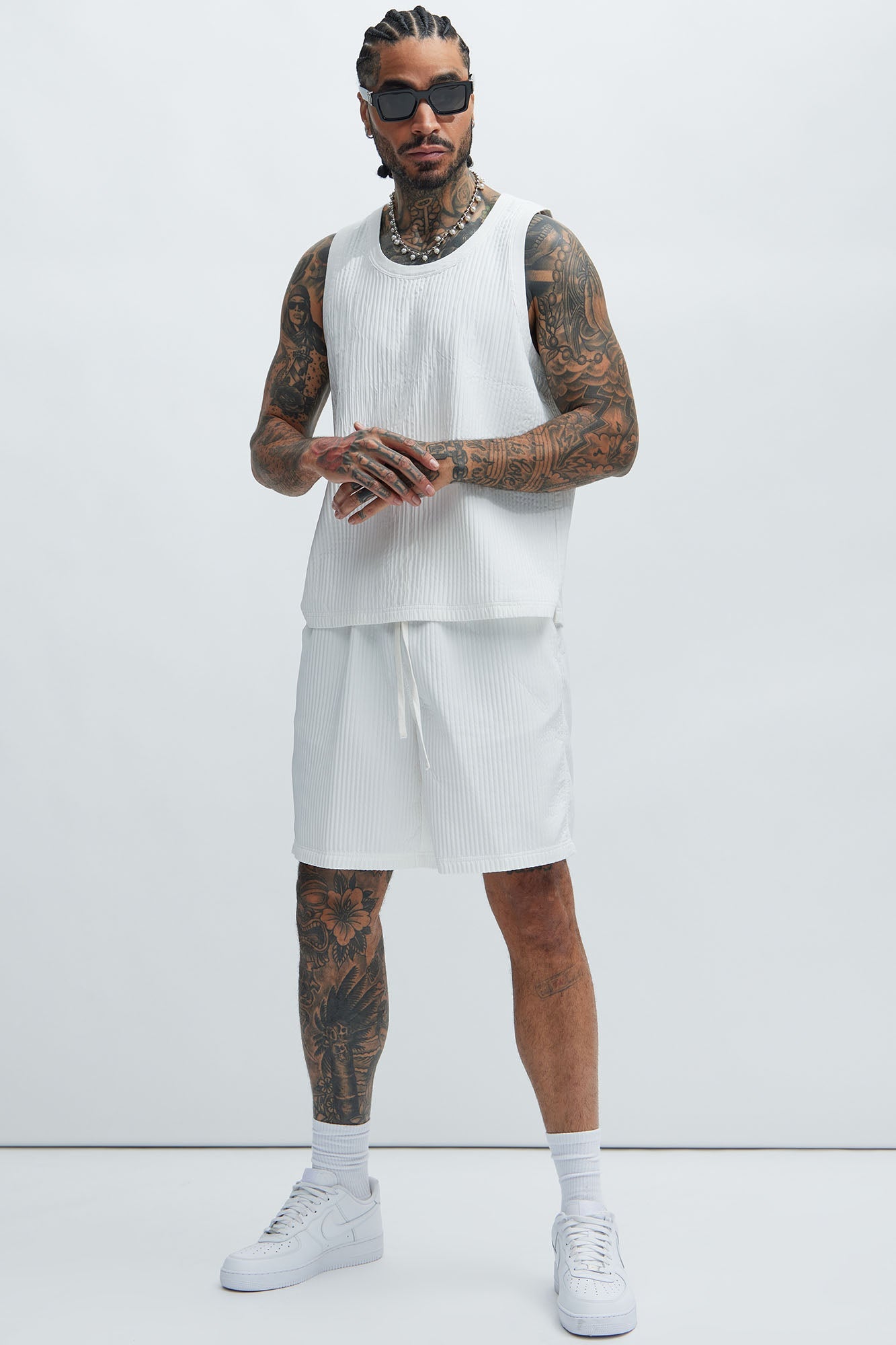 Santiago Relaxed Shorts - White