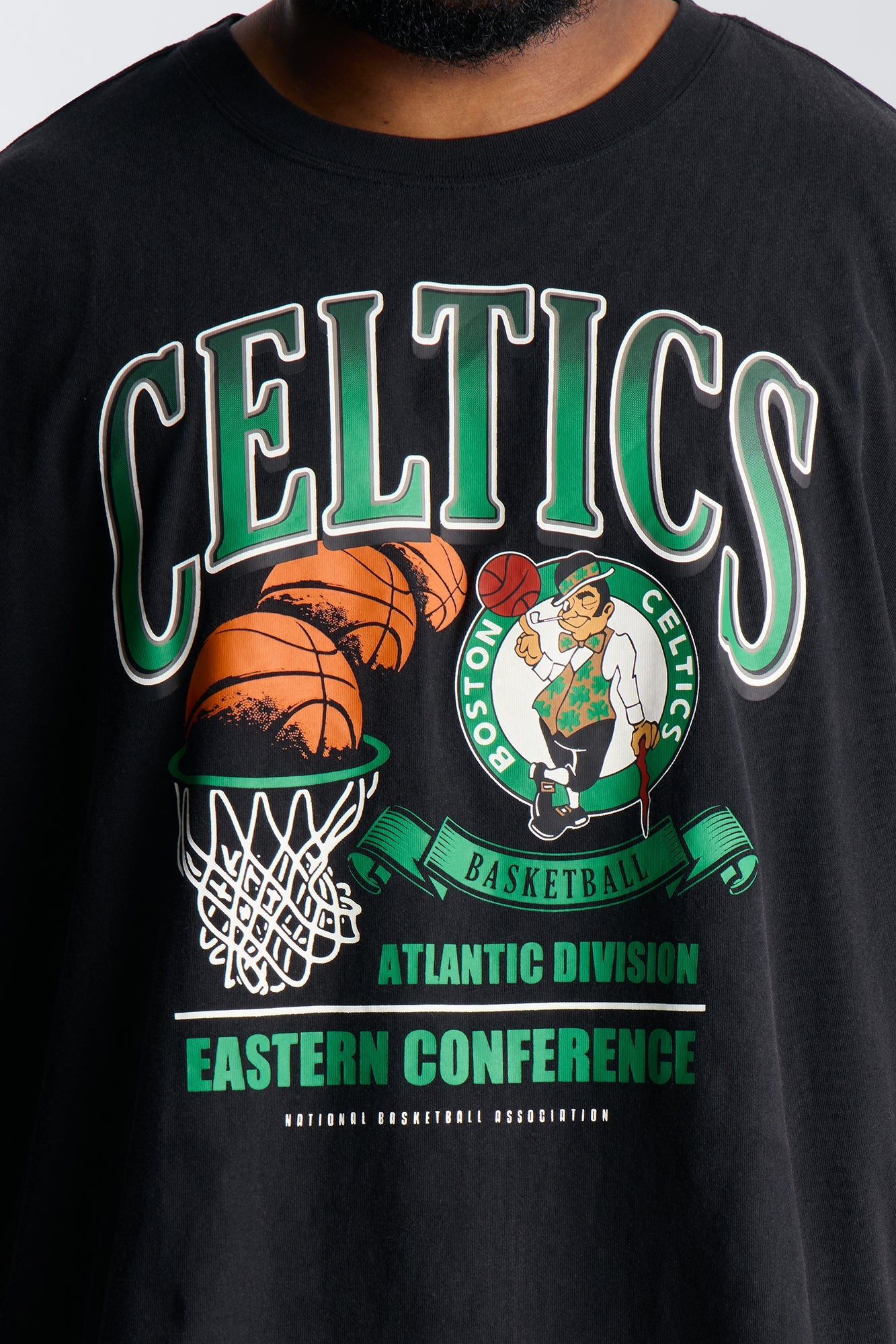 Celtics For The City Short Sleeve Tee - Black Wash