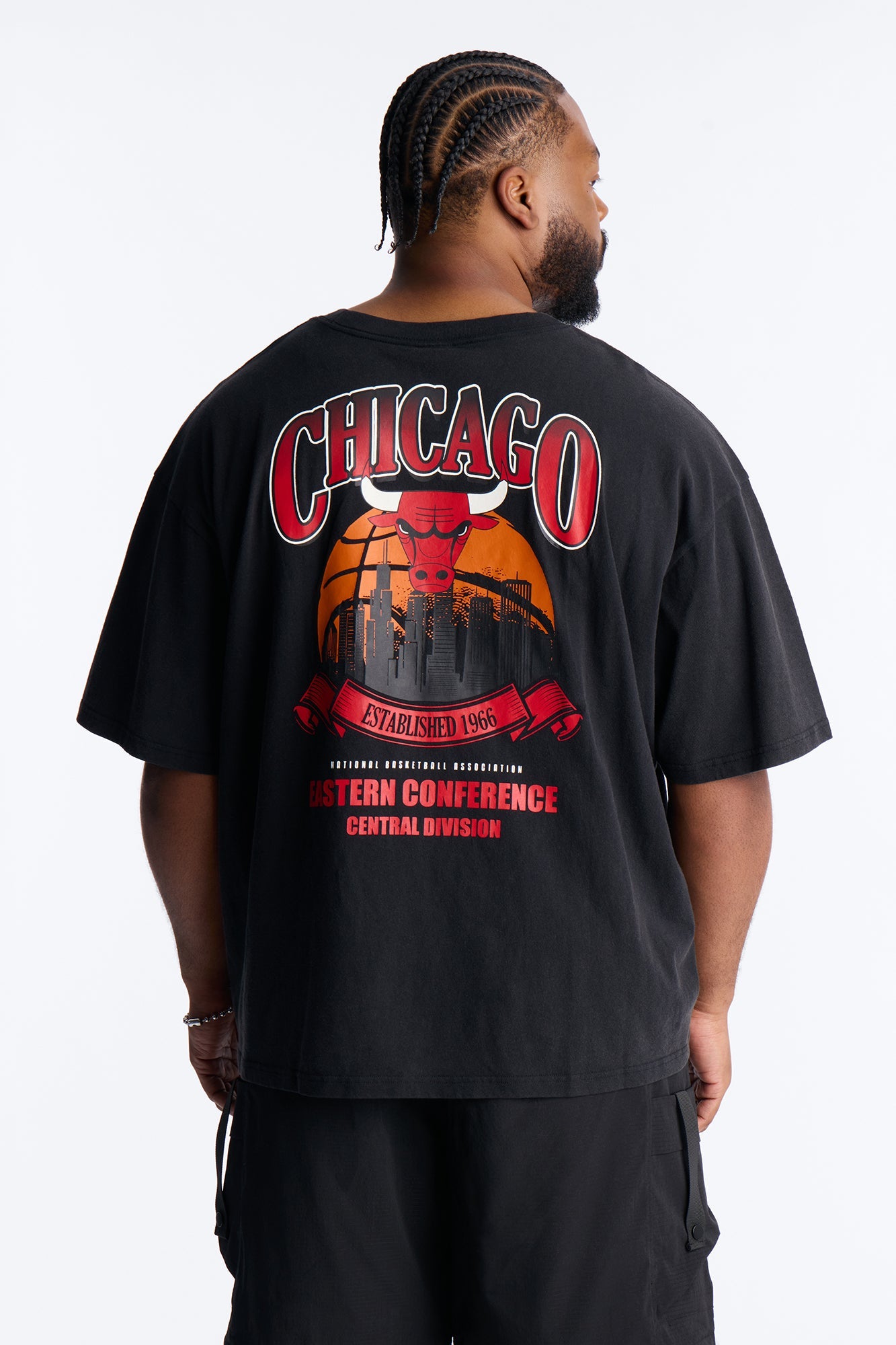 Bulls For The City Short Sleeve Tee - Black Wash