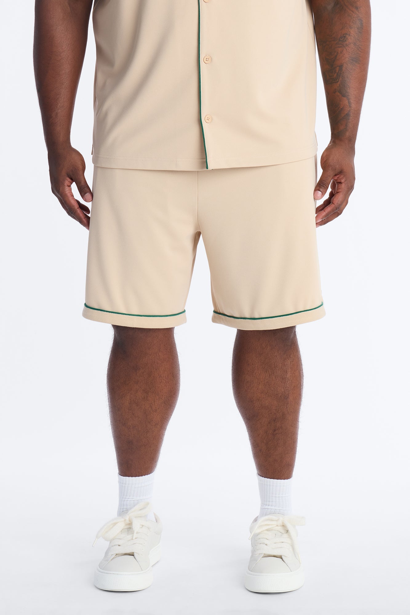 Relaxed Noir Shorts - Cream