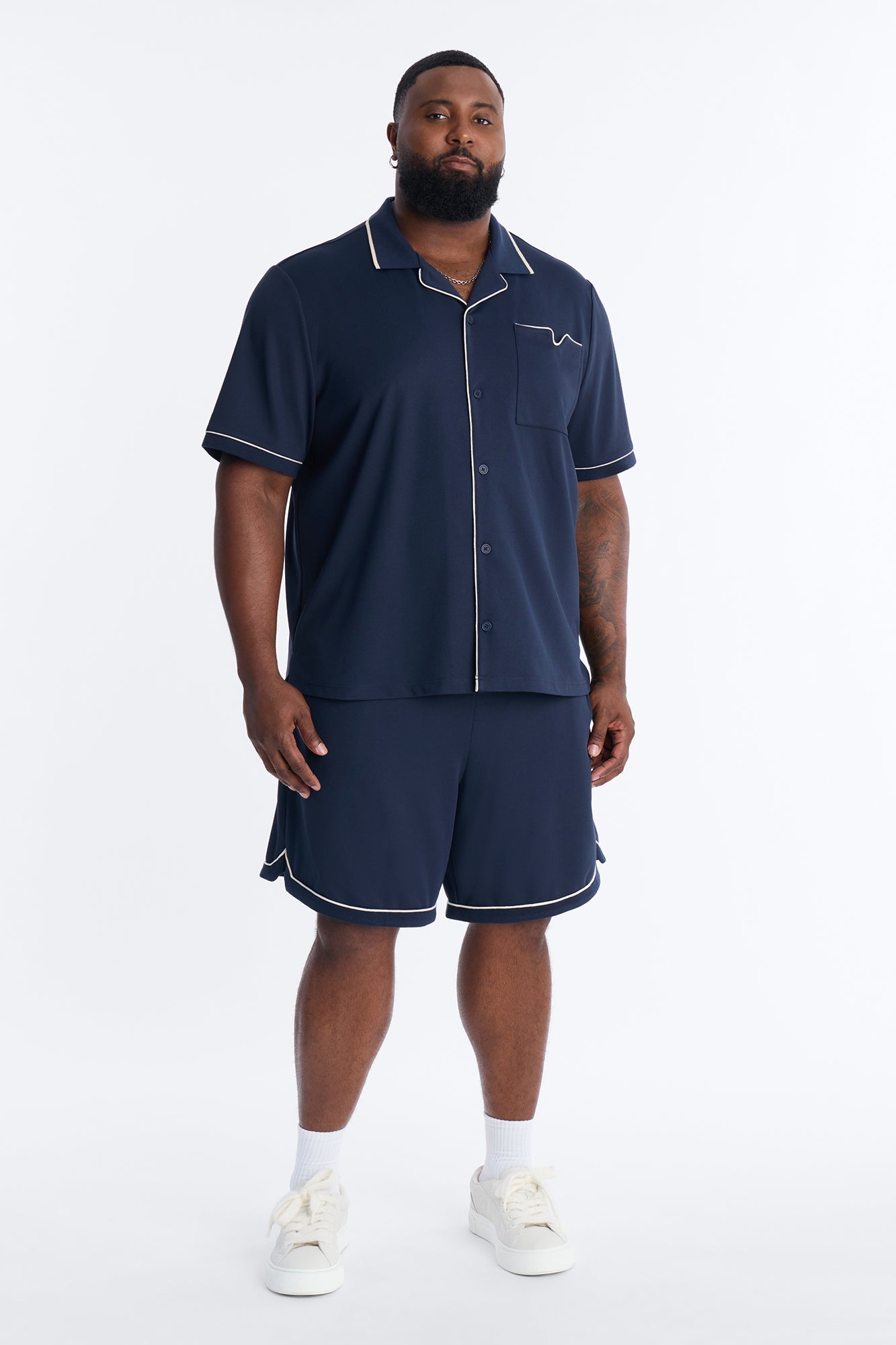 Relaxed Noir Shorts - Navy