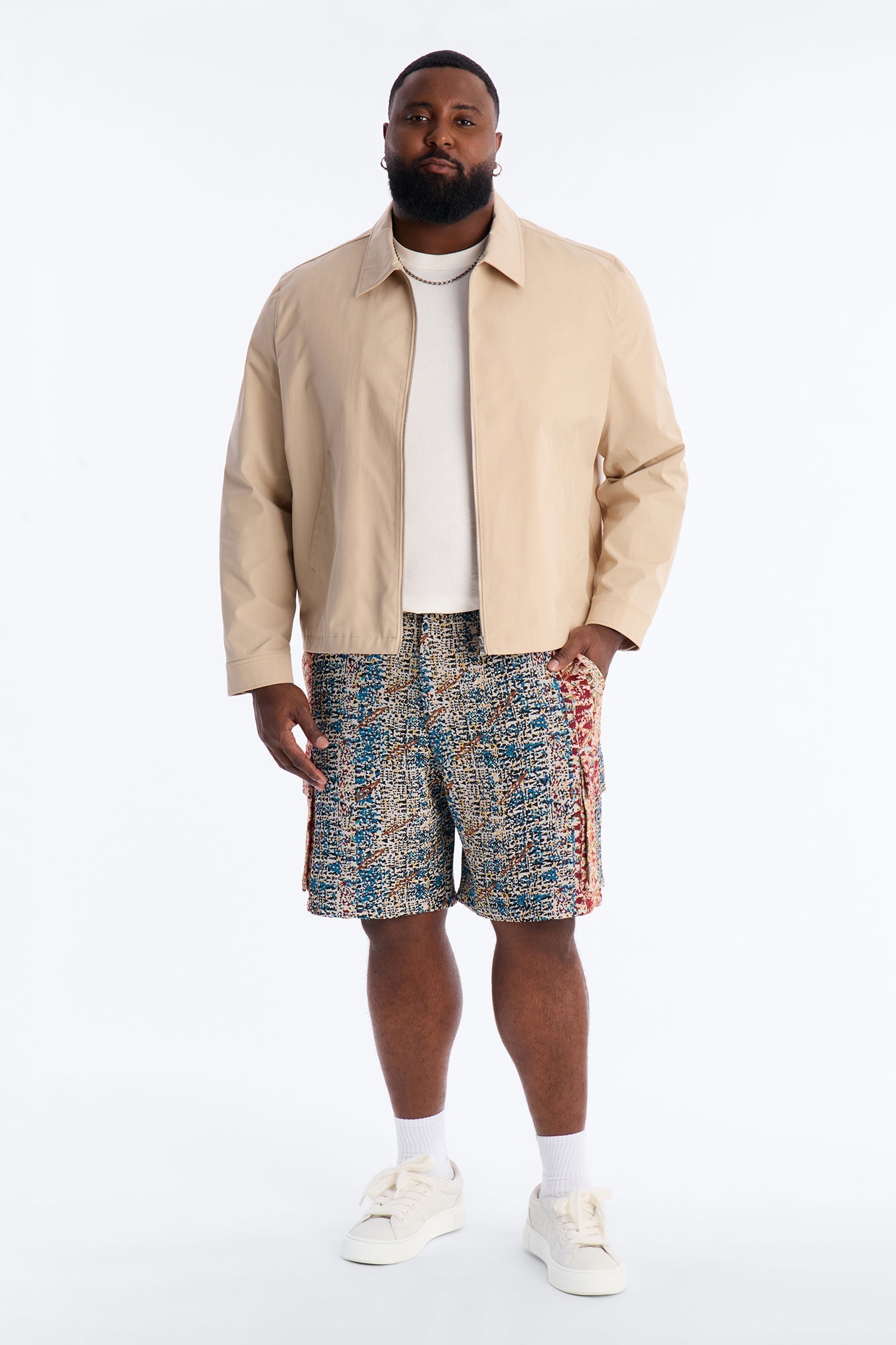 Baggy Nomadic Tapestry Cargo Short - Multi Color