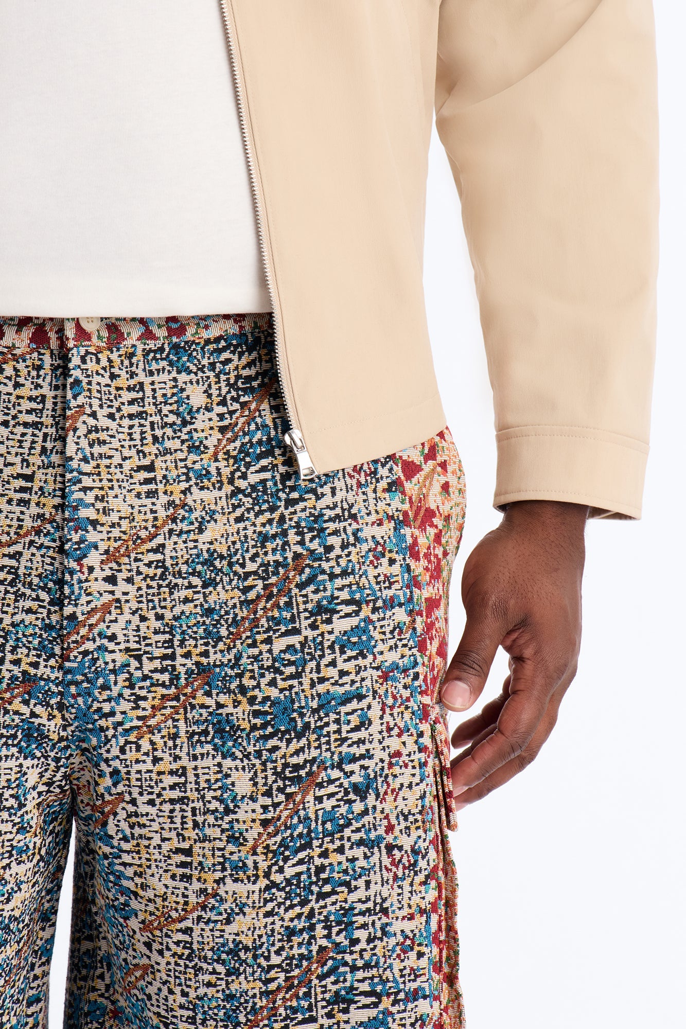 Baggy Nomadic Tapestry Cargo Short - Multi Color