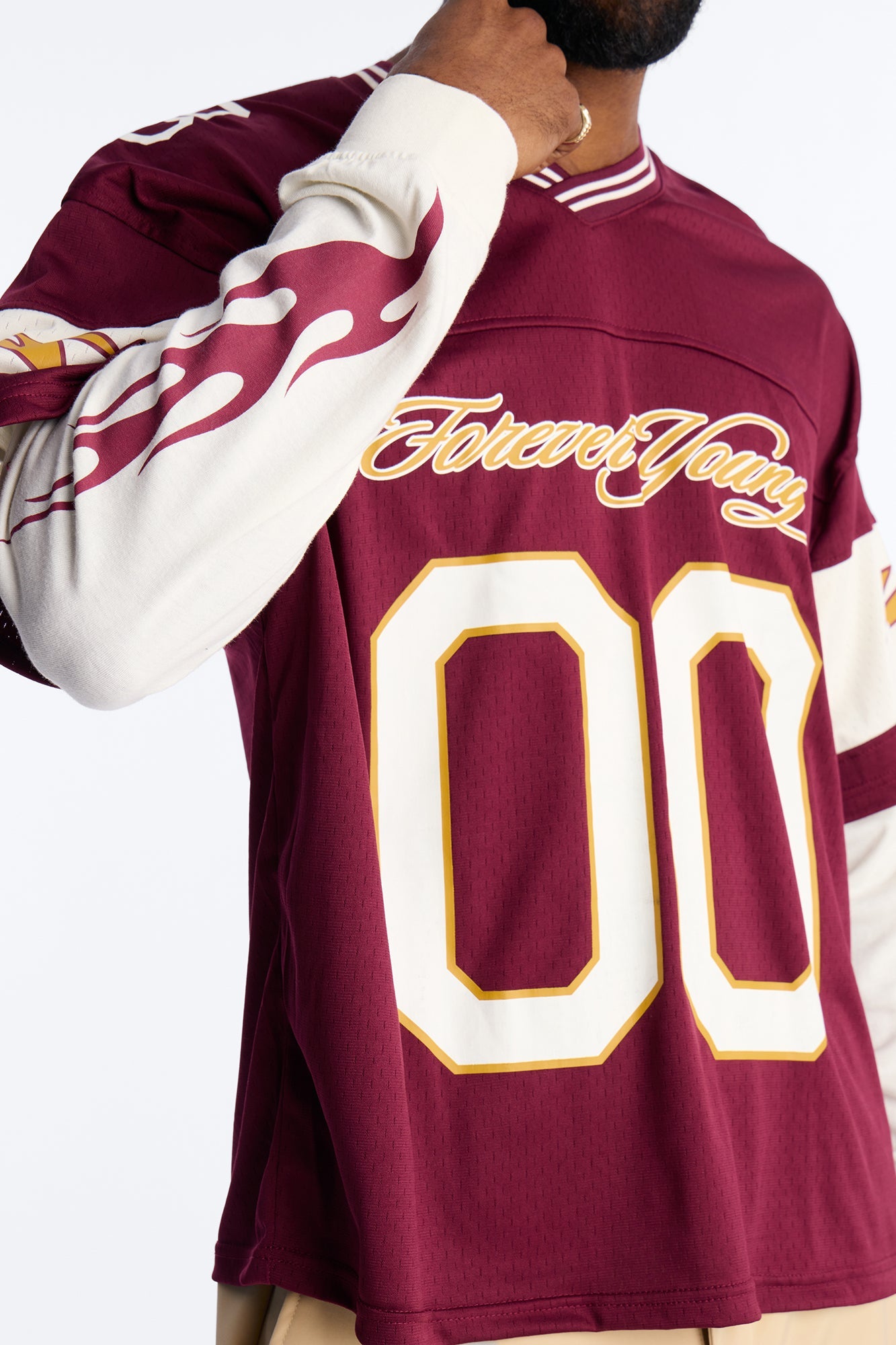Forever Young Studio Jersey 2fer - Burgundy