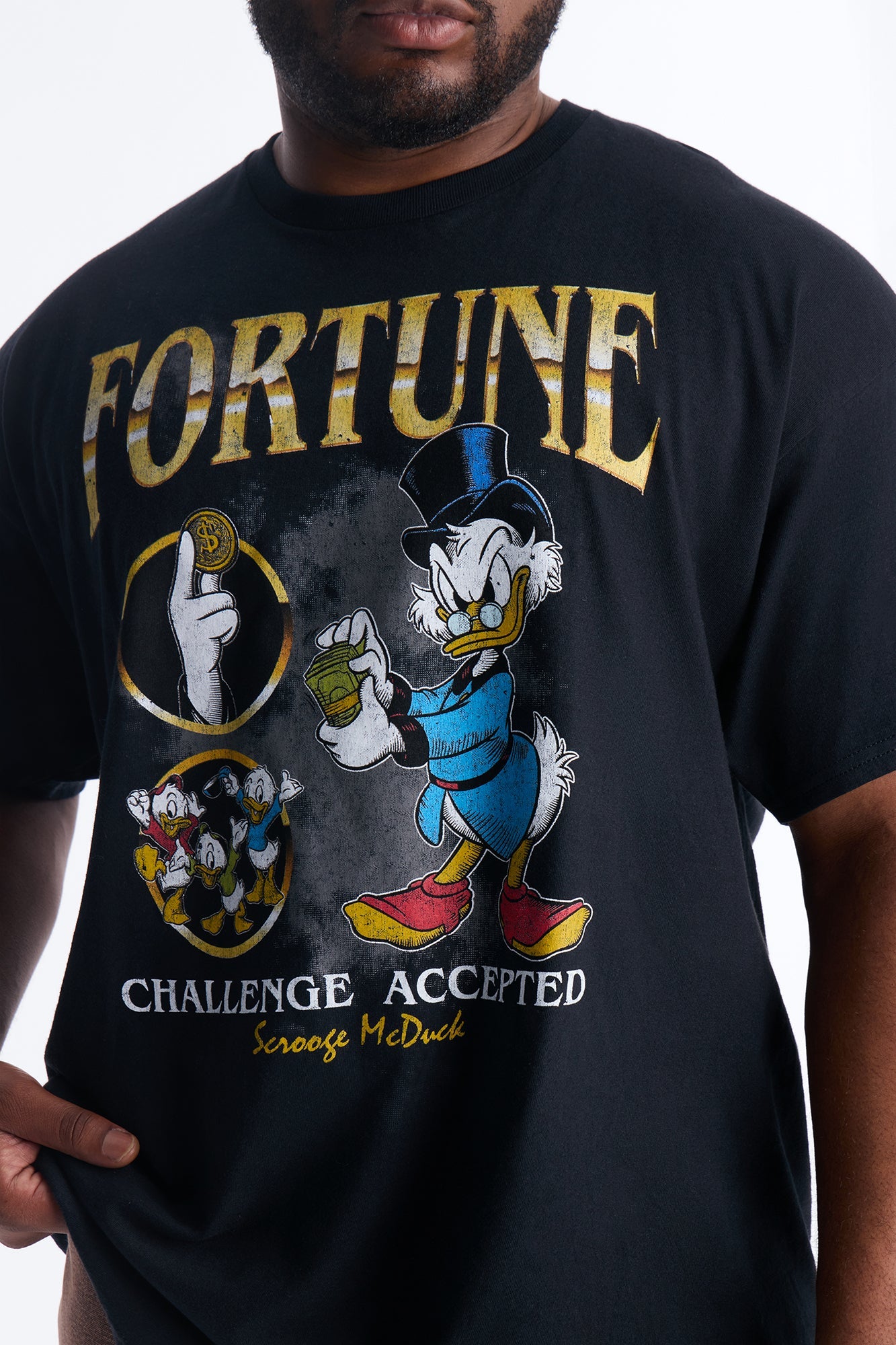 Scrooge McDuck Hustle Short Sleeve Tee - Black