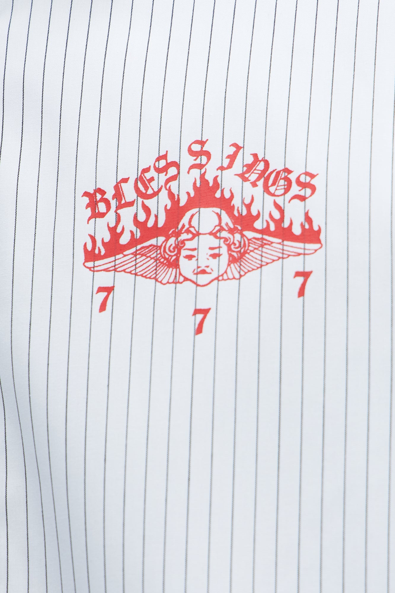Cropped Saints And Sinners Long Sleeve Button Up - White