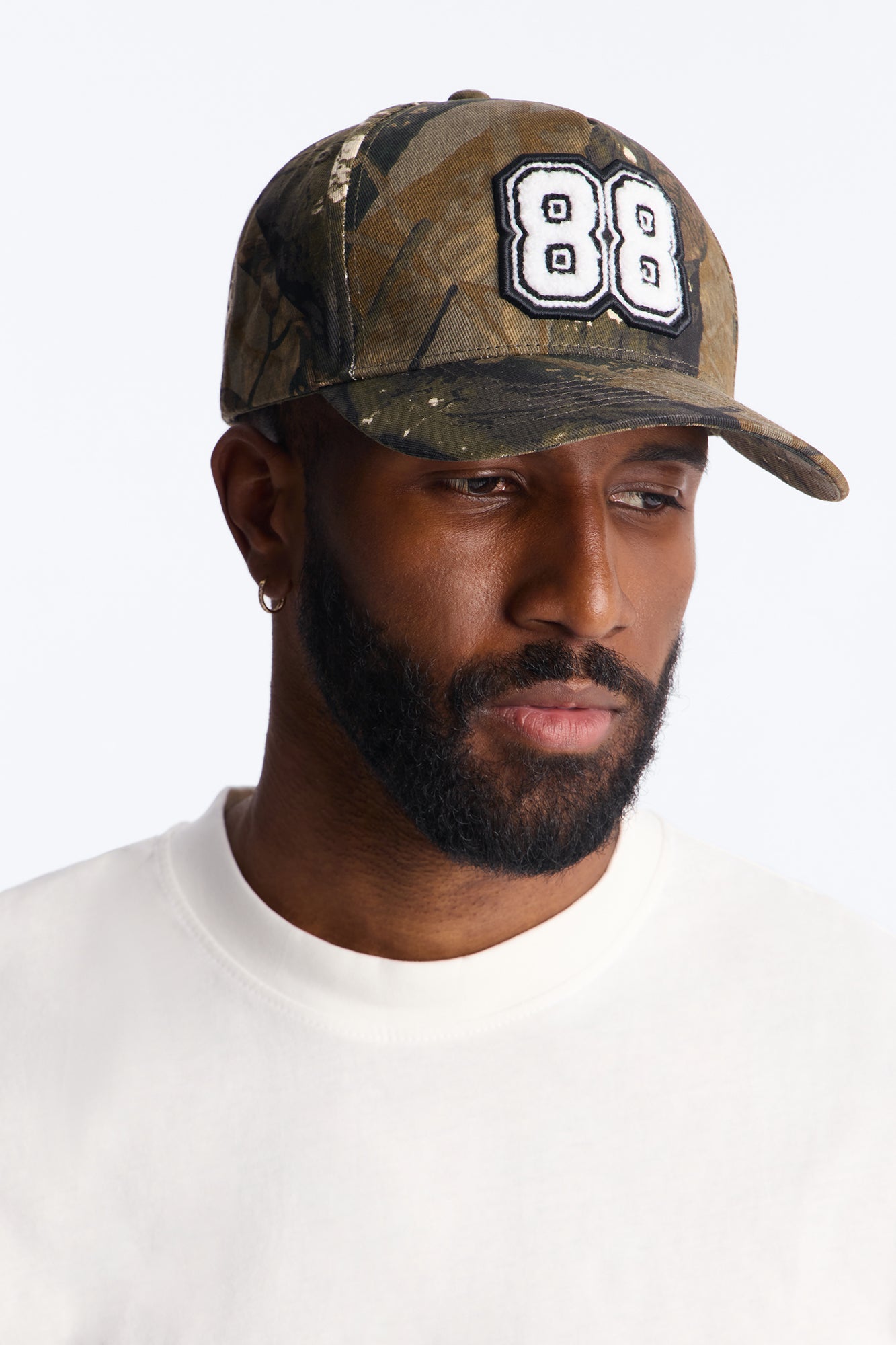 88 Varsity Patch Structured Snapback Hat - Camouflage