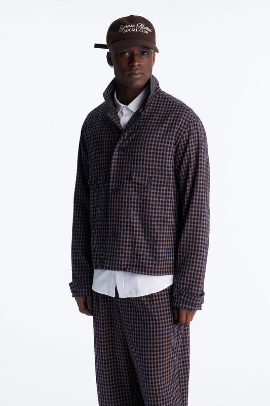 Relaxed Downtown London Shirt Jacket - Navy