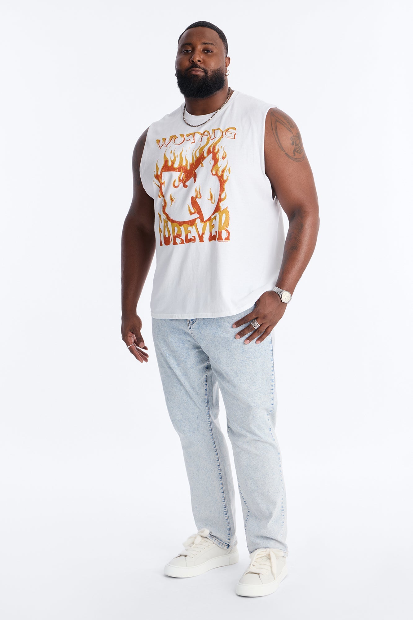 Wu Tang Protect Ya Neck Muscle Tank - White