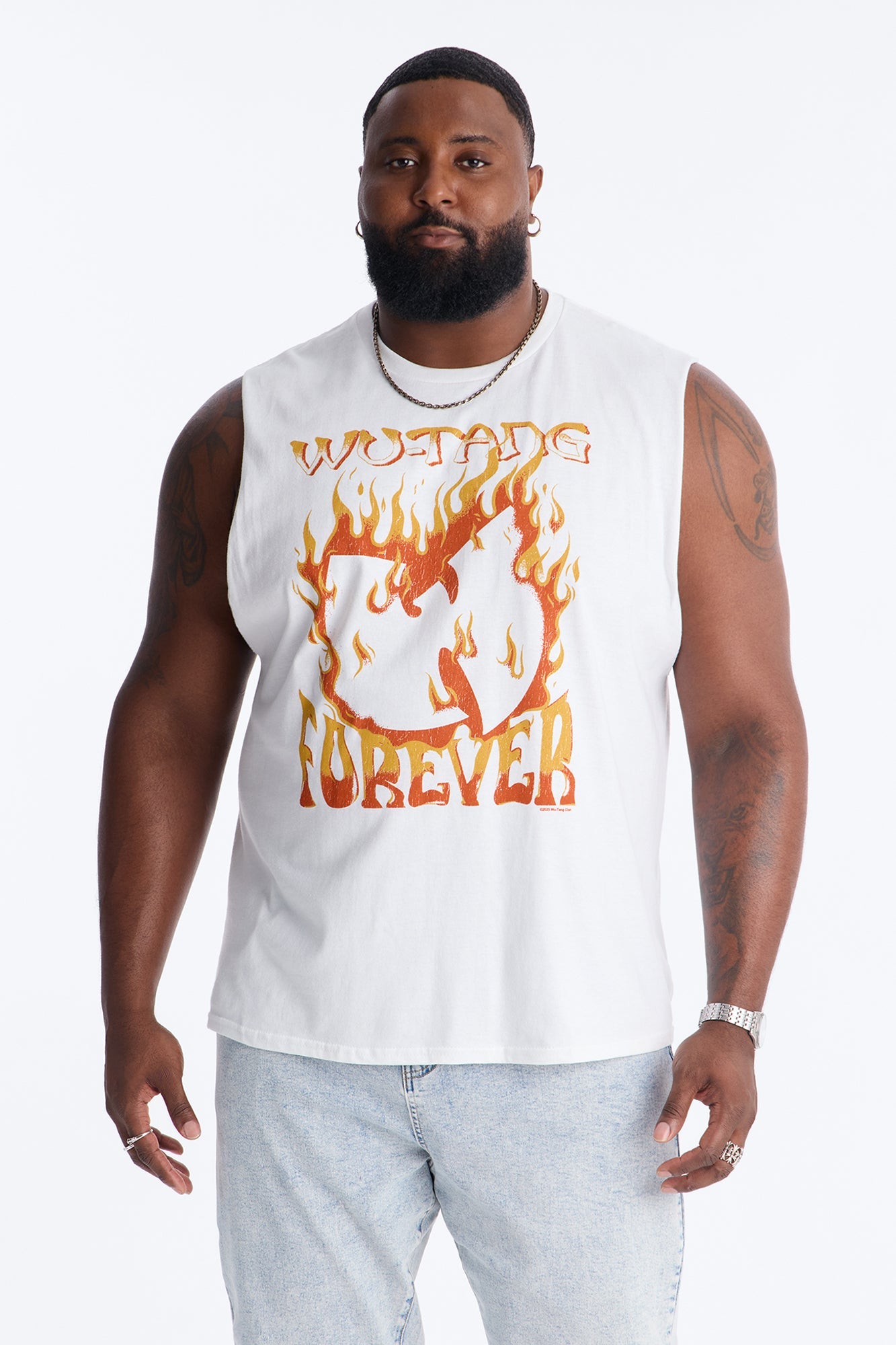 Wu Tang Protect Ya Neck Muscle Tank - White