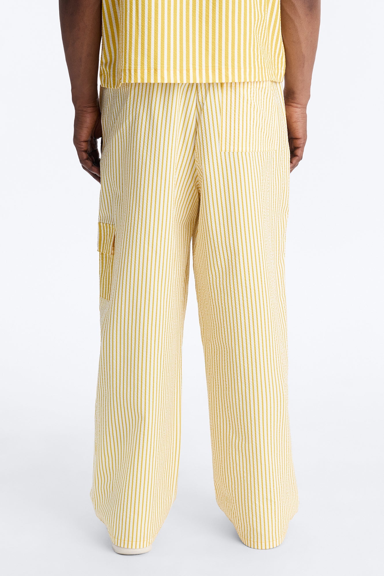 Straight Passion Stripe Seersucker Pant - Yellow