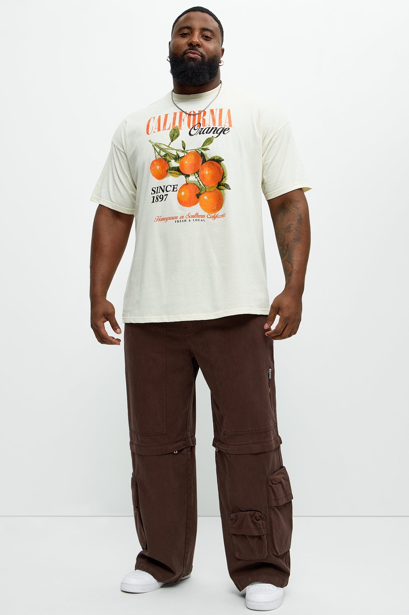California Orange 1897 Short Sleeve Tee - Natural