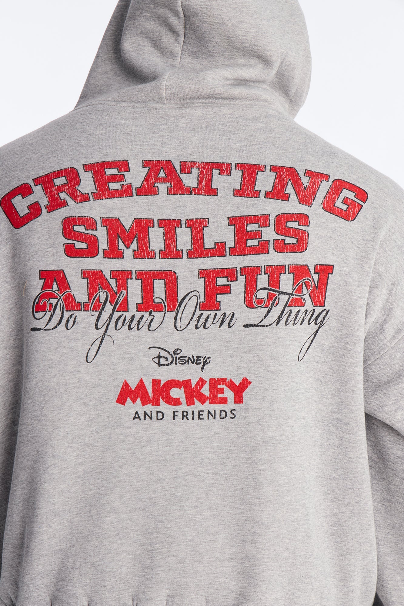 Disney Mickey And Friends Do Your Own Thing Hoodie - Heather Grey