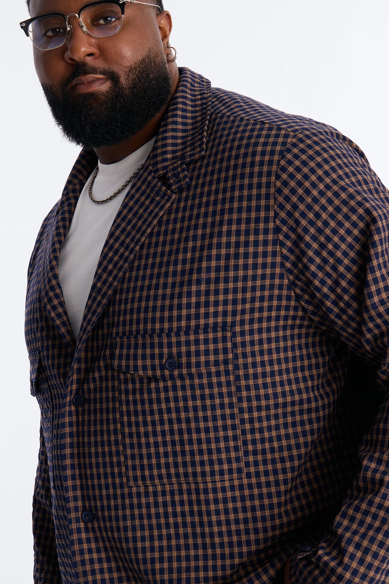 Relaxed Downtown London Shirt Jacket - Navy