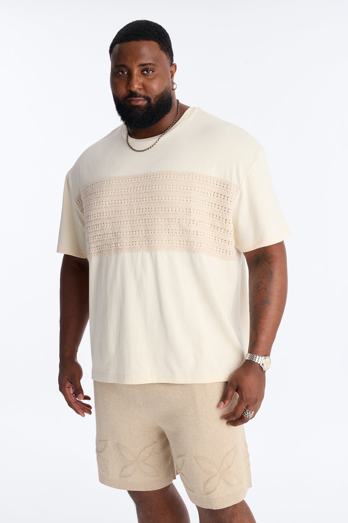 Relaxed Forever Shore Crewneck Tee - Cream