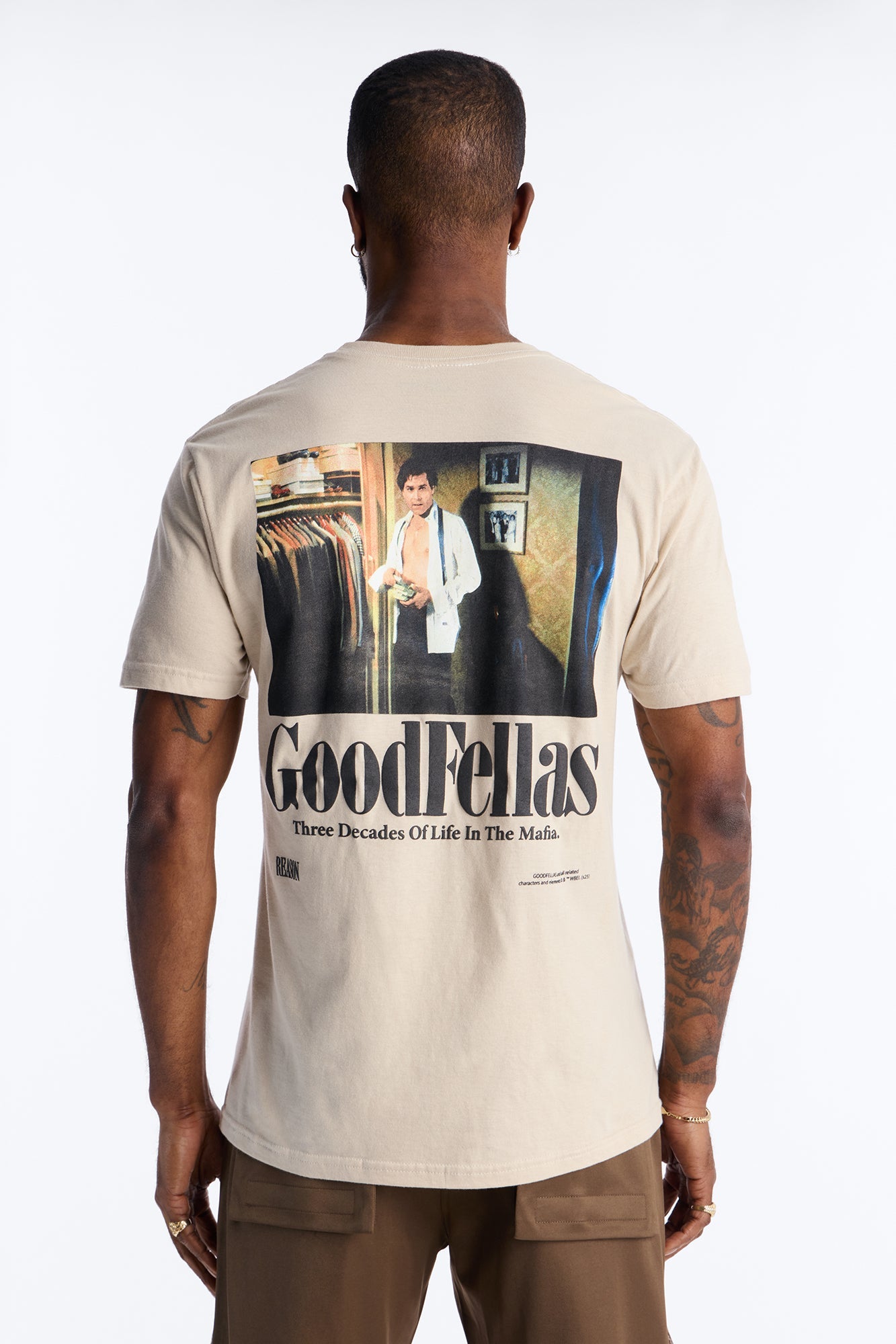 Good Fellas So You Wanna Be A Gangster Short Sleeve Tee - Cream