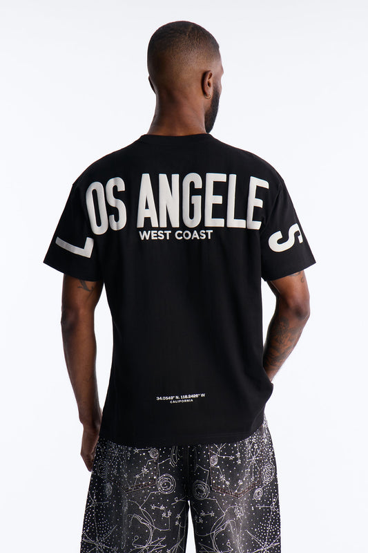 LA West Coast Short Sleeve Tee - Black