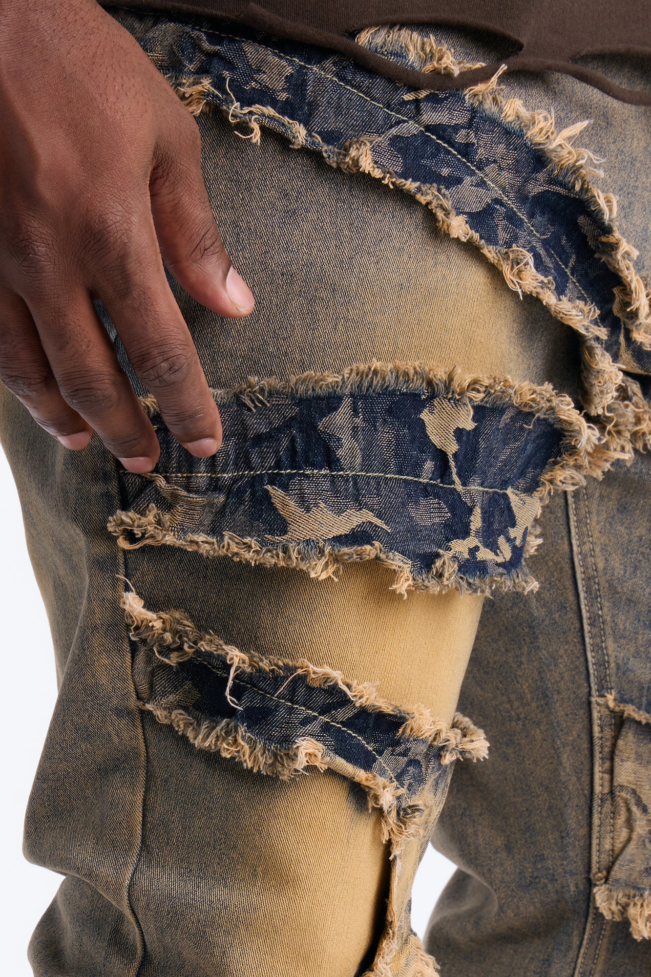 Stacked Skinny Flare With Tapestry Hit Jean - Vintage Wash