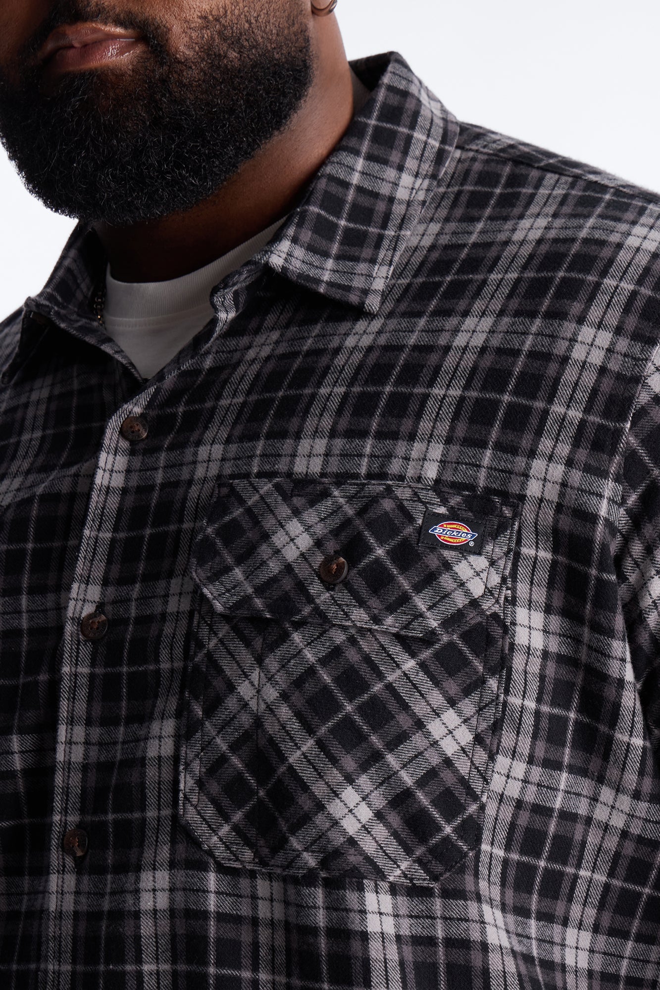 Dickies Flannel Work Shirt - Black