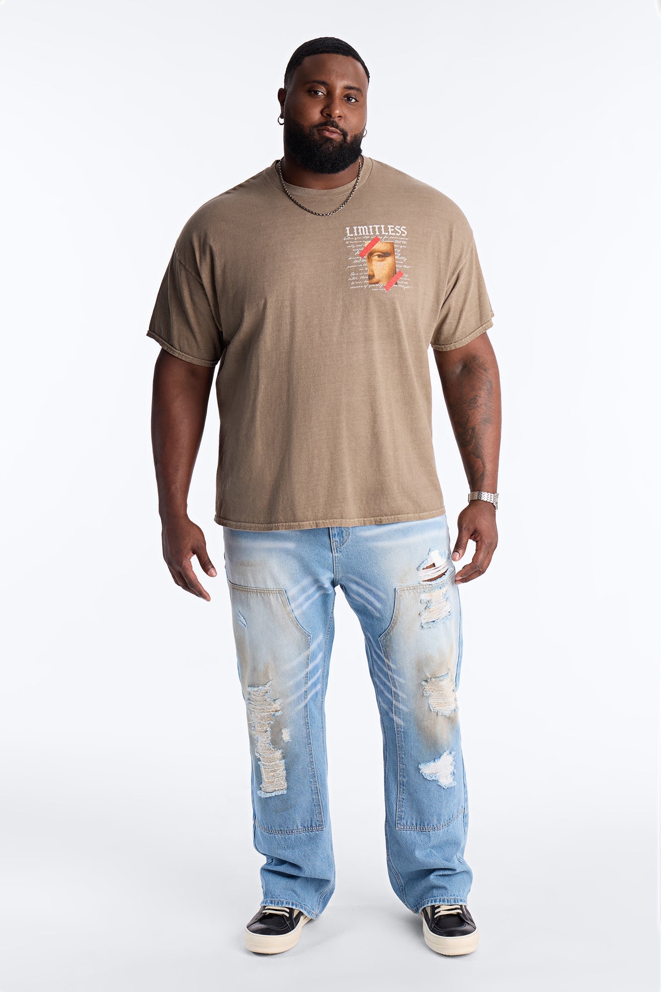 Limitless Art Short Sleeve Tee - Brown
