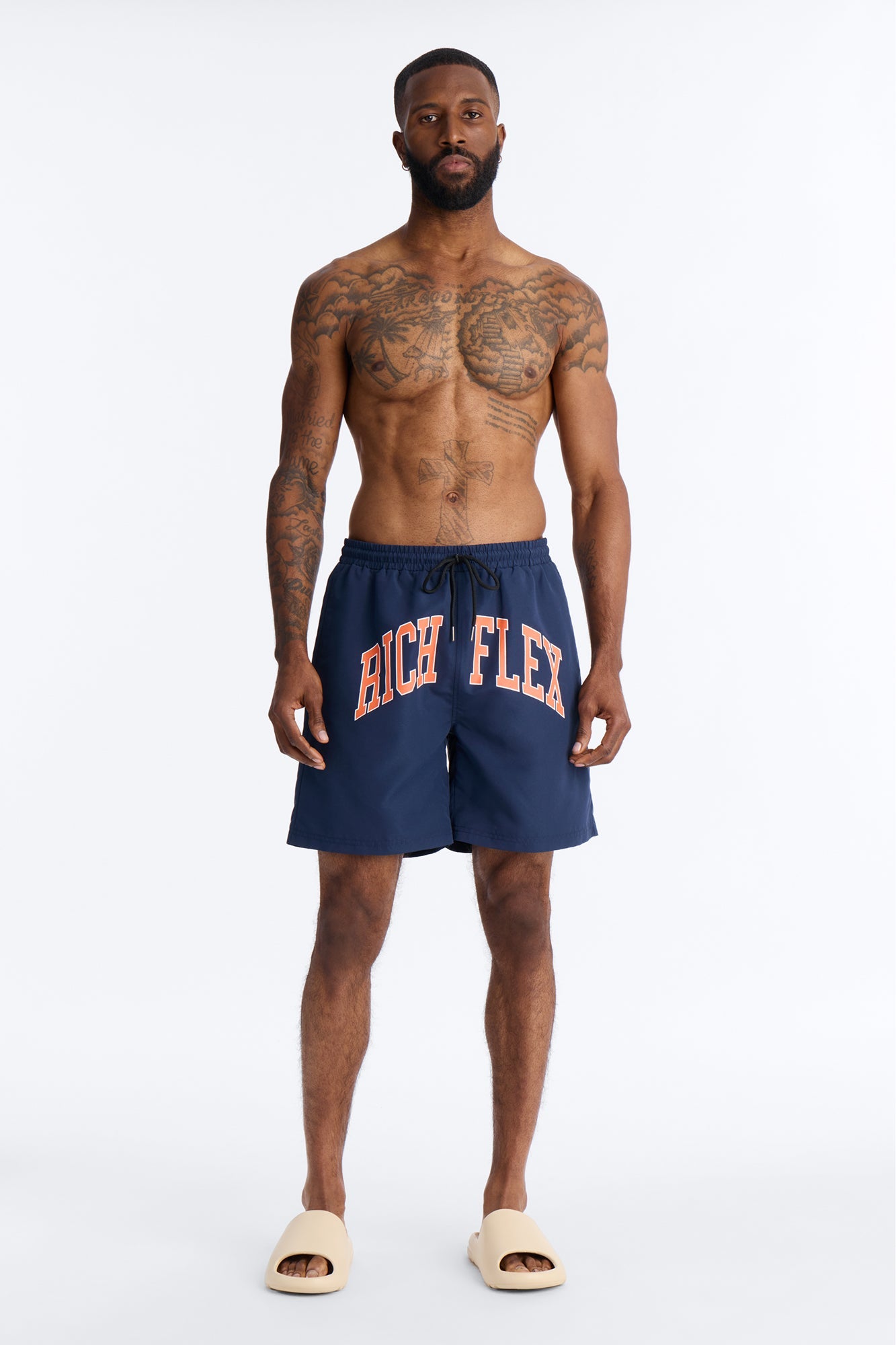 Rich Flex Swim Trunk 7″ - Navy