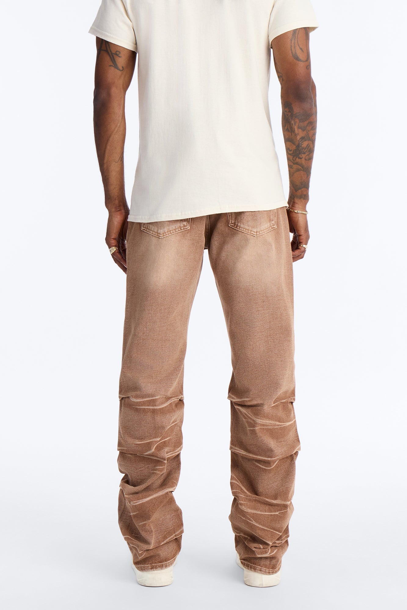Straight Down The Street Ripped Jeans - Dark Brown