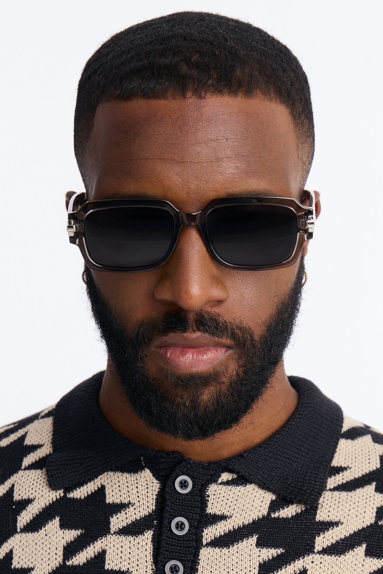 Ghost Stone Square Sunglasses - Grey