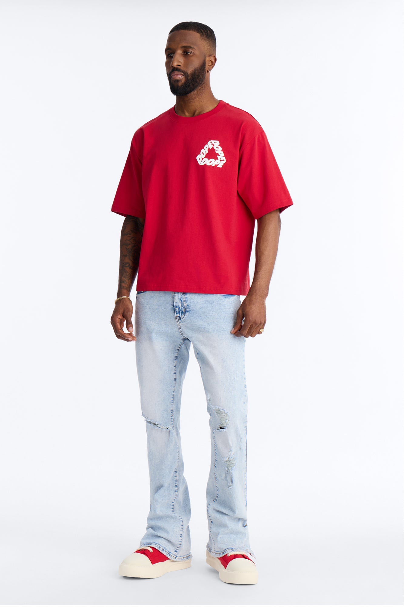 Dope Boxy Short Sleeve Tee - Red