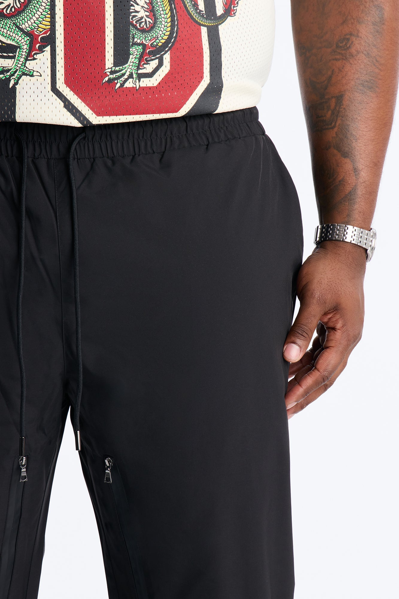 Slim Odyssey Multi Strap Pant - Black