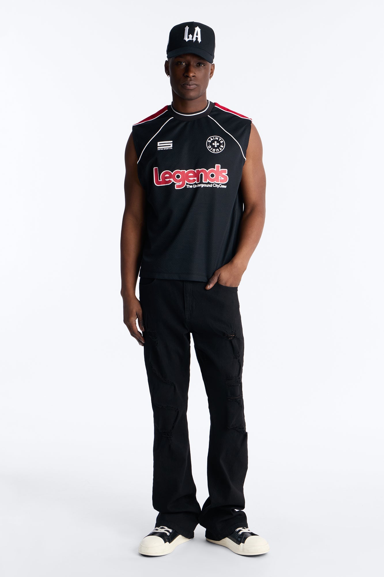 9 Legends Sleeveless Jersey - Black