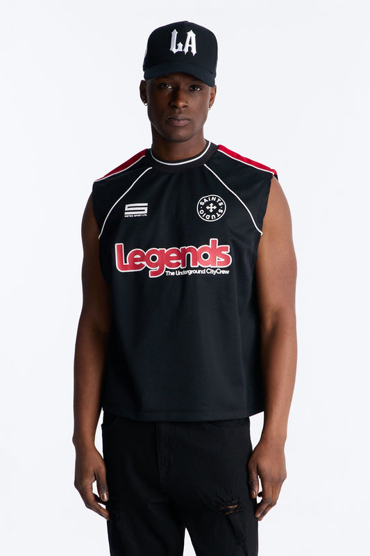 9 Legends Sleeveless Jersey - Black
