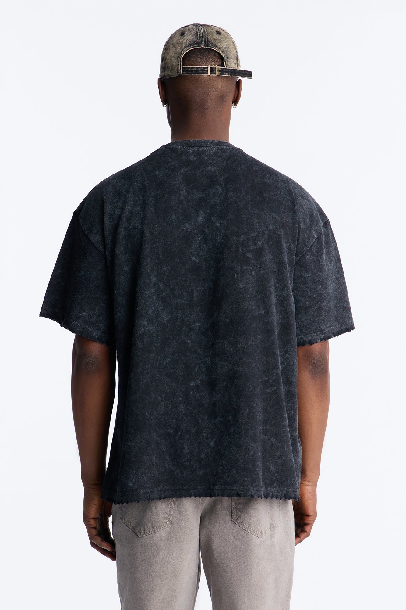 Misfits Destroyed Mineral Wash Short Sleeve Tee - Black