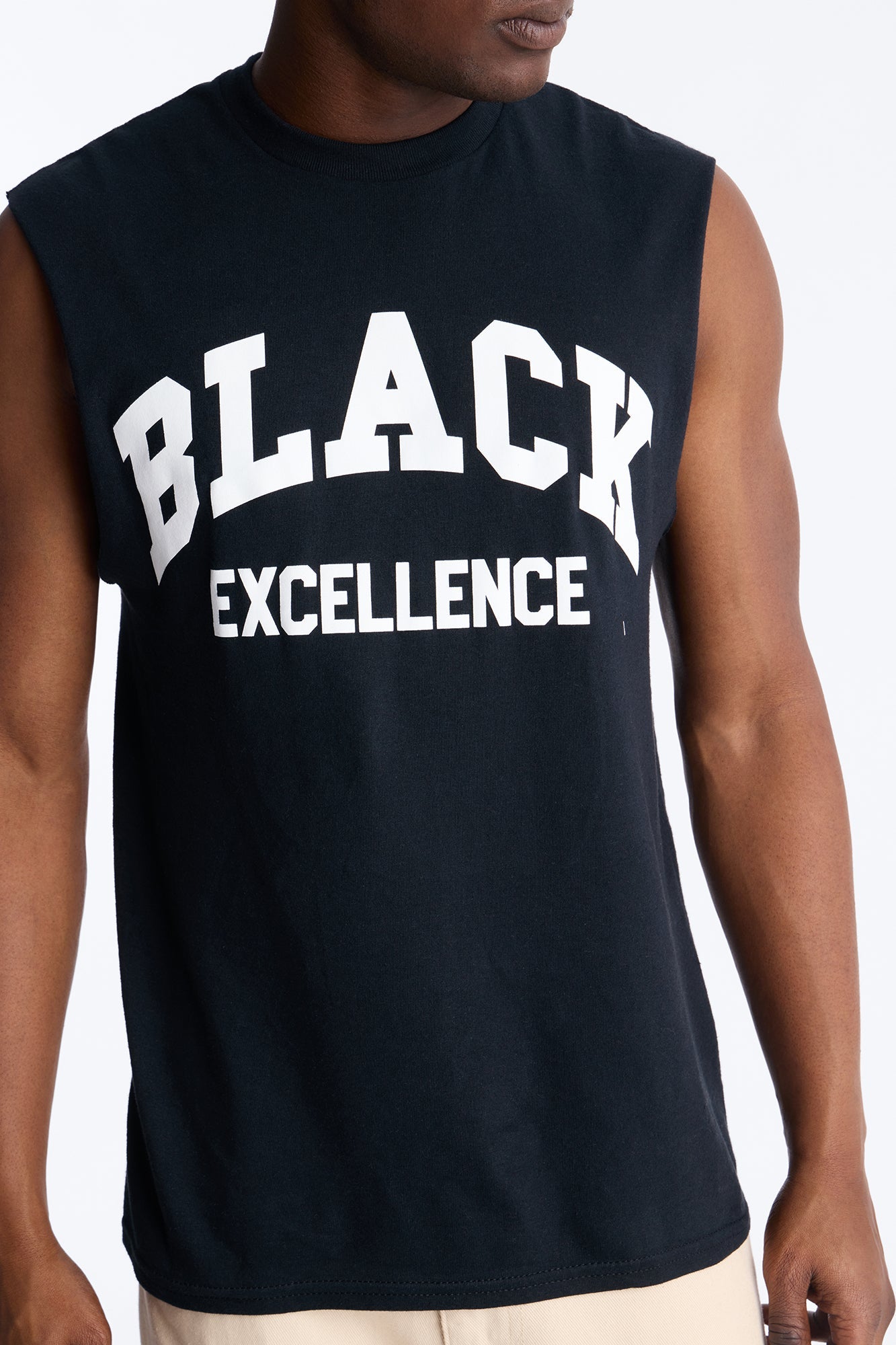 Black Excellence Muscle Tee - Black