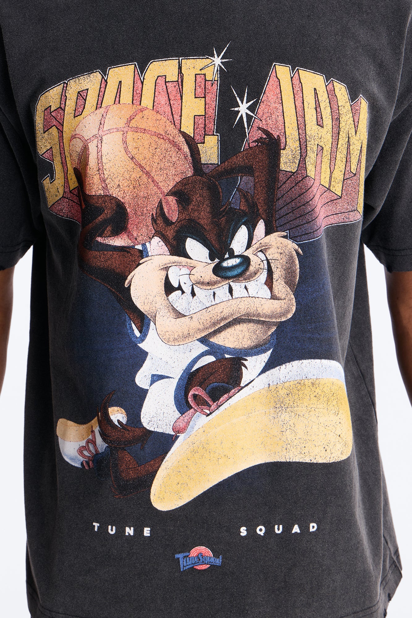 Space Jam Tune Squad Distressed Premium Short Sleeve Shirt - Black