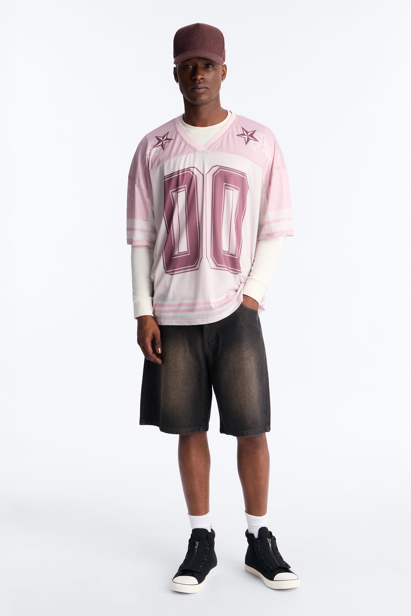 Relaxed Waxed Stealth Denim Short - Black Wash