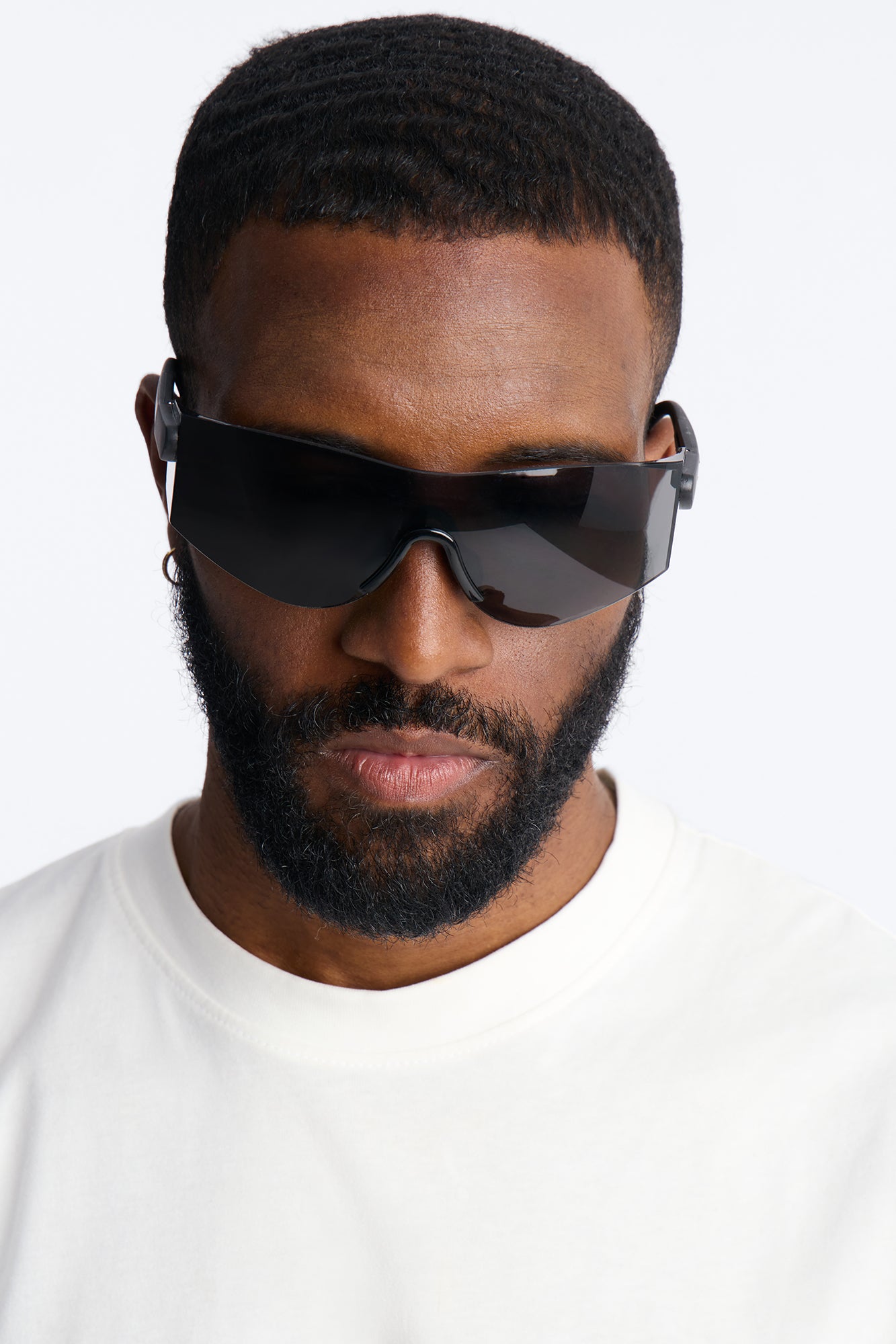 Real Revo Shield Sunglasses - Black