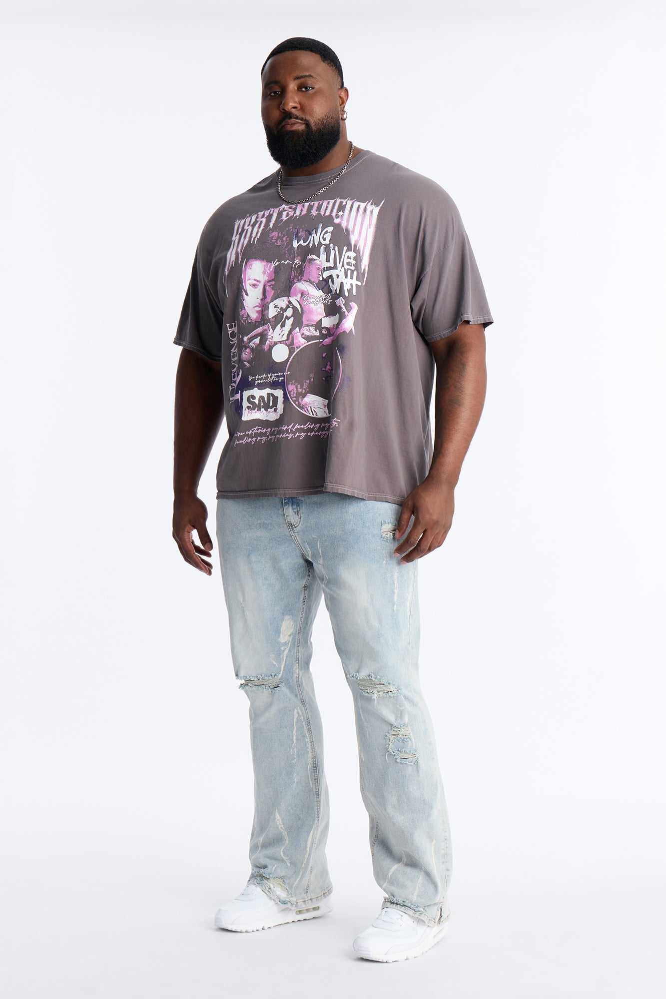 Everyday Street Stacked Skinny Flare Jean - Light Wash