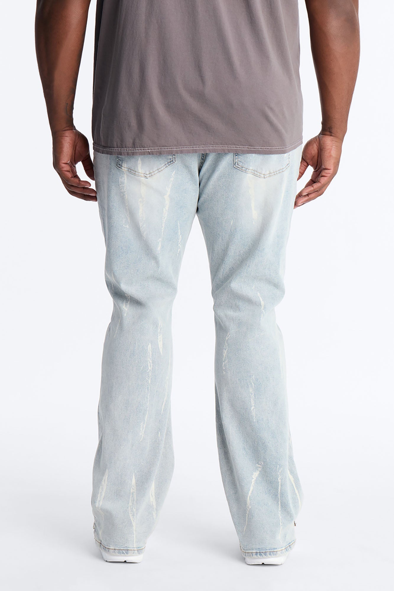 Everyday Street Stacked Skinny Flare Jean - Light Wash