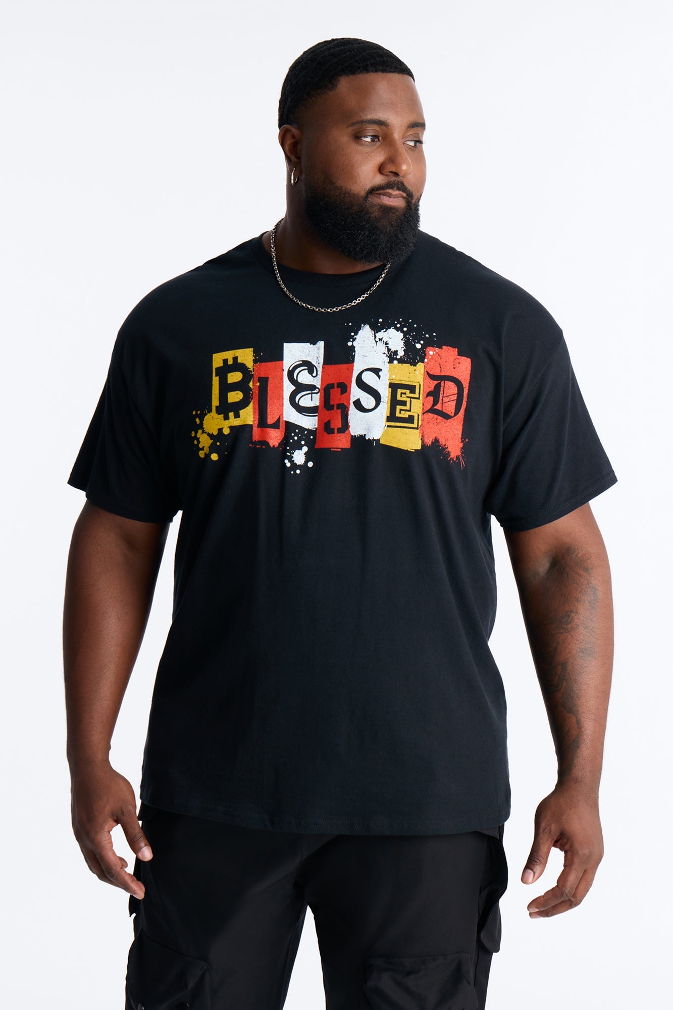 Blessed Coin Short Sleeve Tee - Black