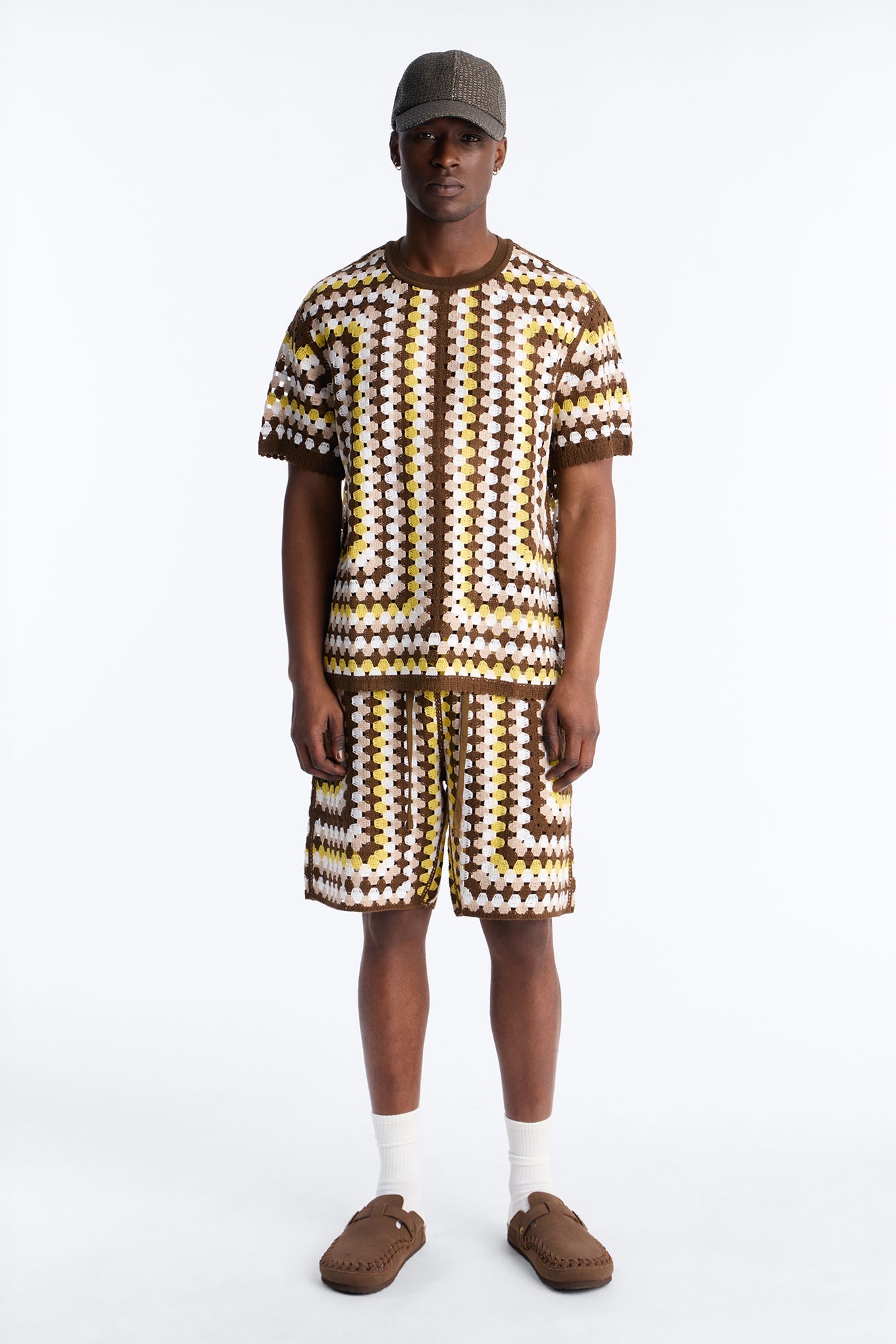 Relaxed Menorca Crochet Short - Multi Color