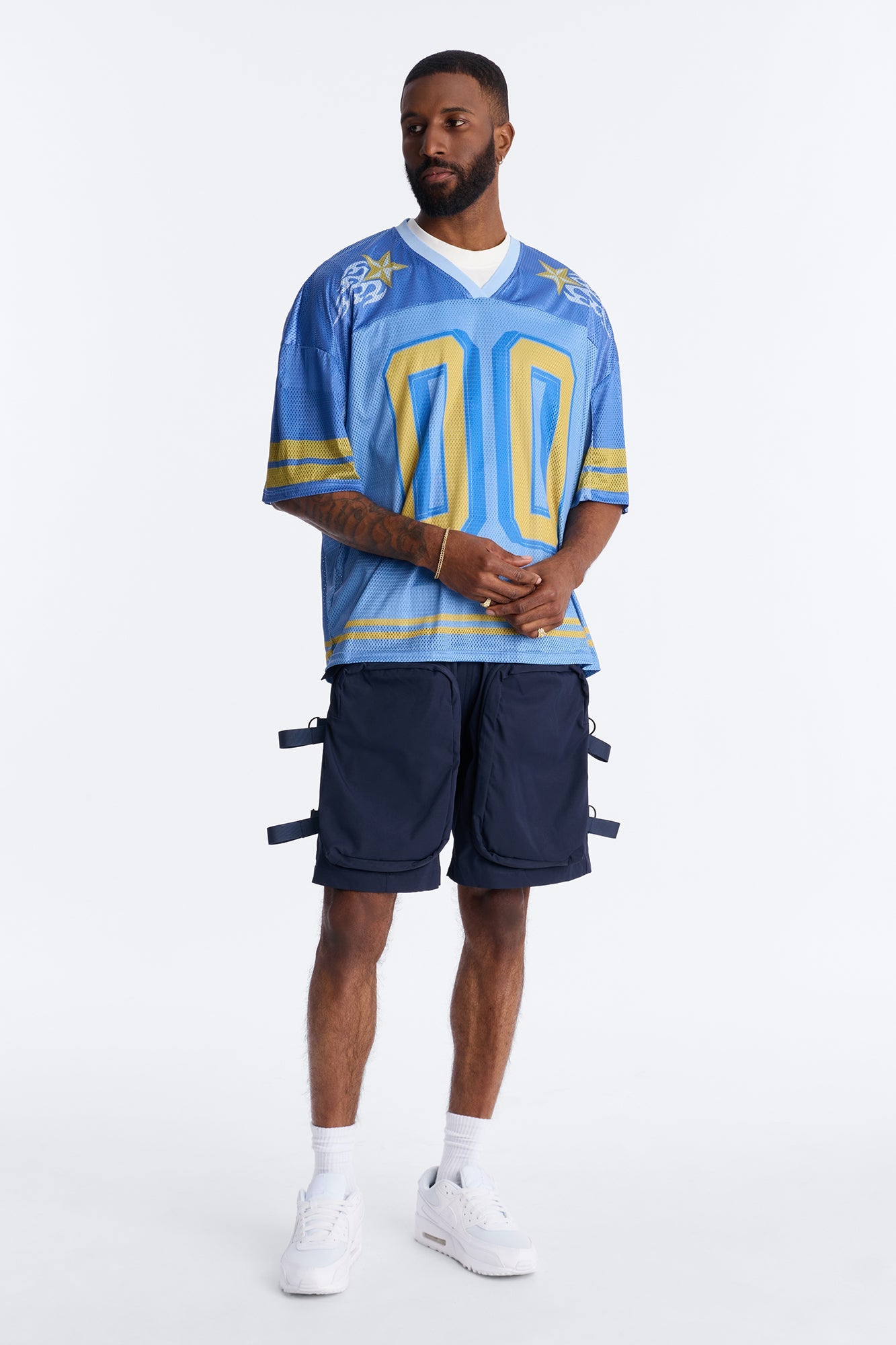 Burning Star Short Sleeve Jersey - Blue