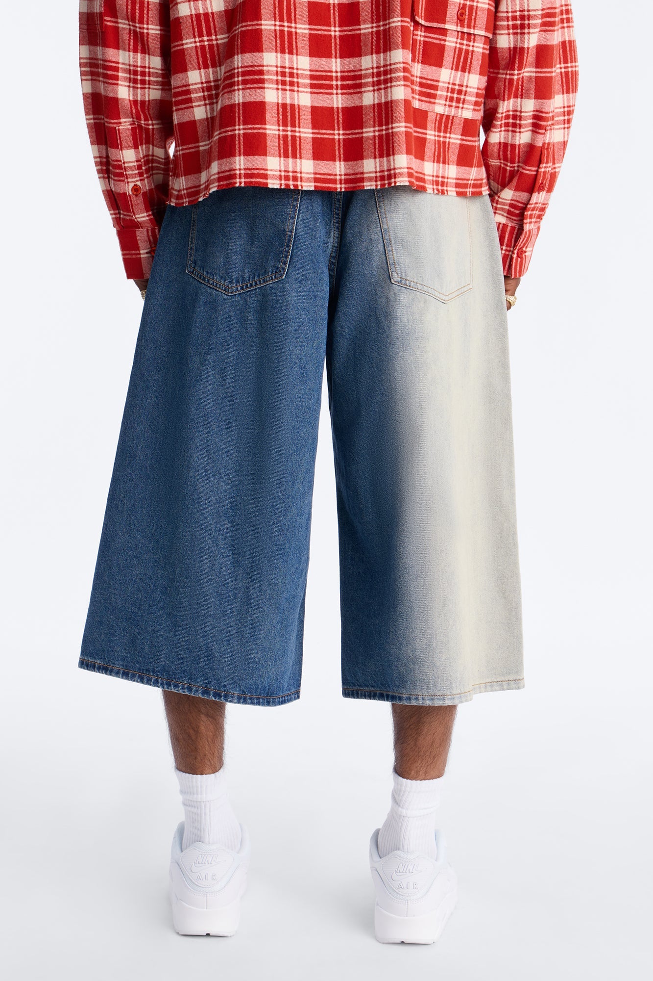 Super Baggy Spitline Denim Short - Vintage Blue Wash