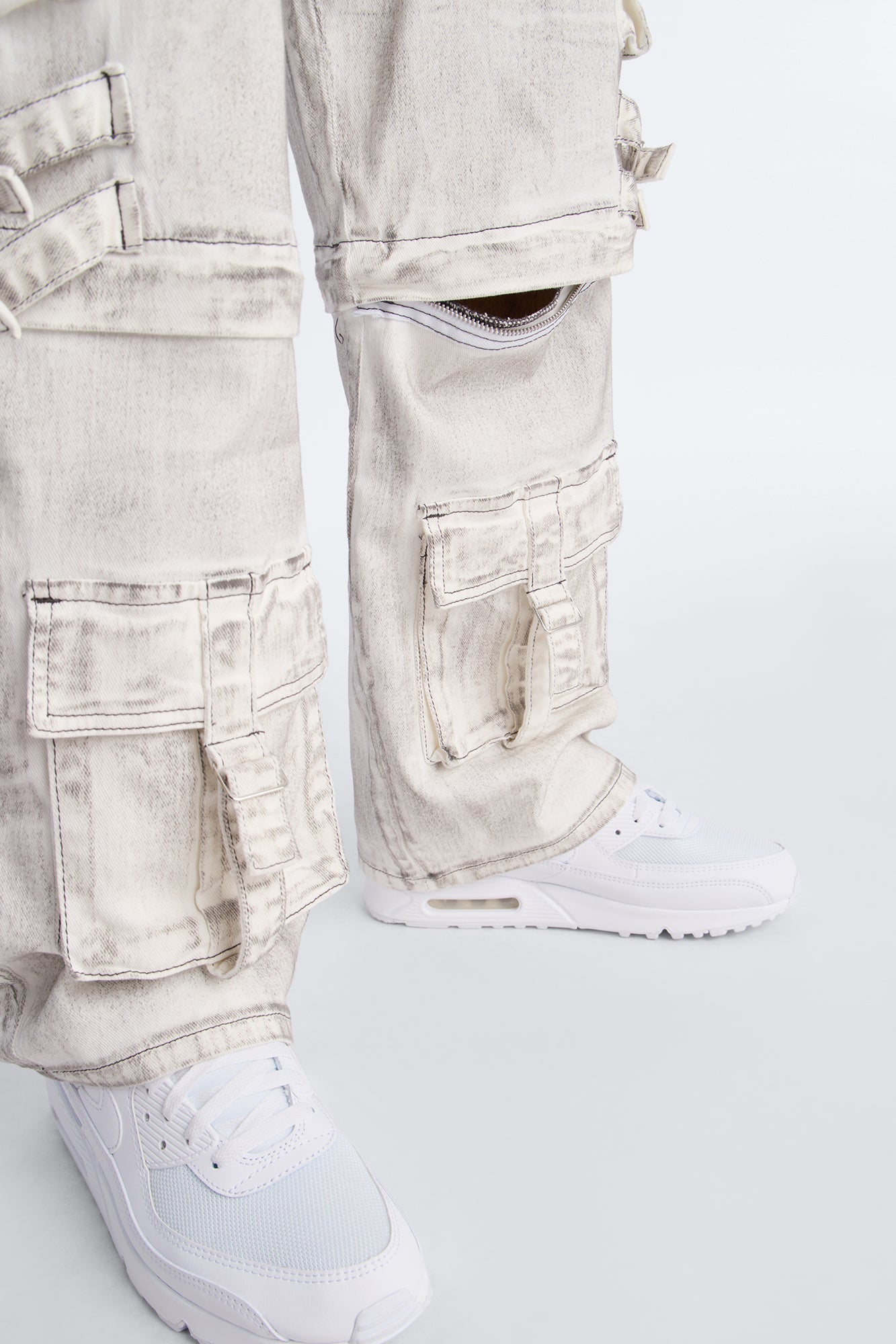 Morph City Switch Cargo Jean - Light Grey