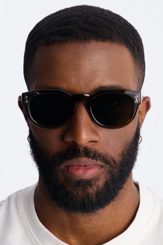 Upscale Round Sunglasses - Olive