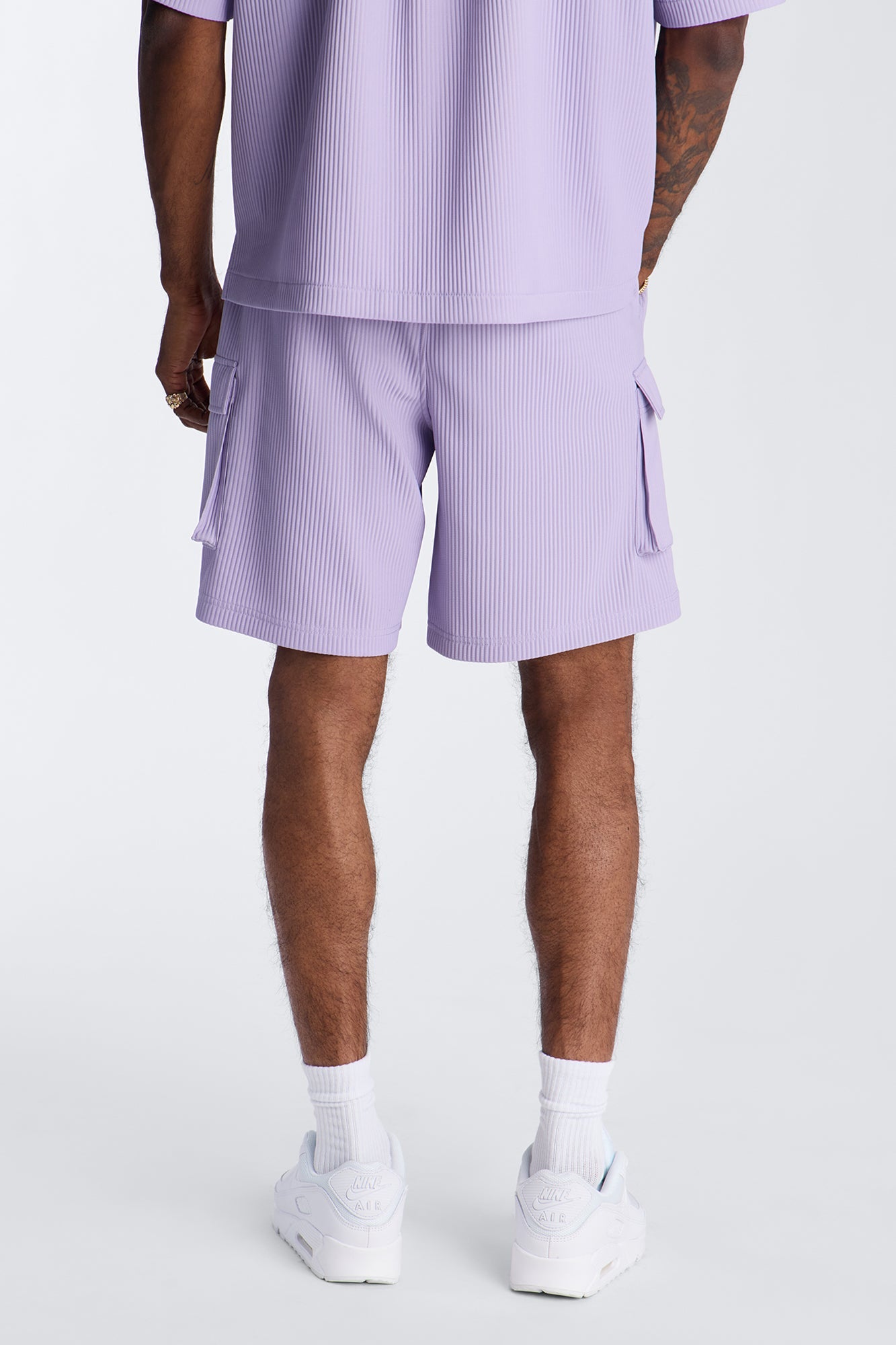 Show Up Relaxed Cargo Short - Lavender