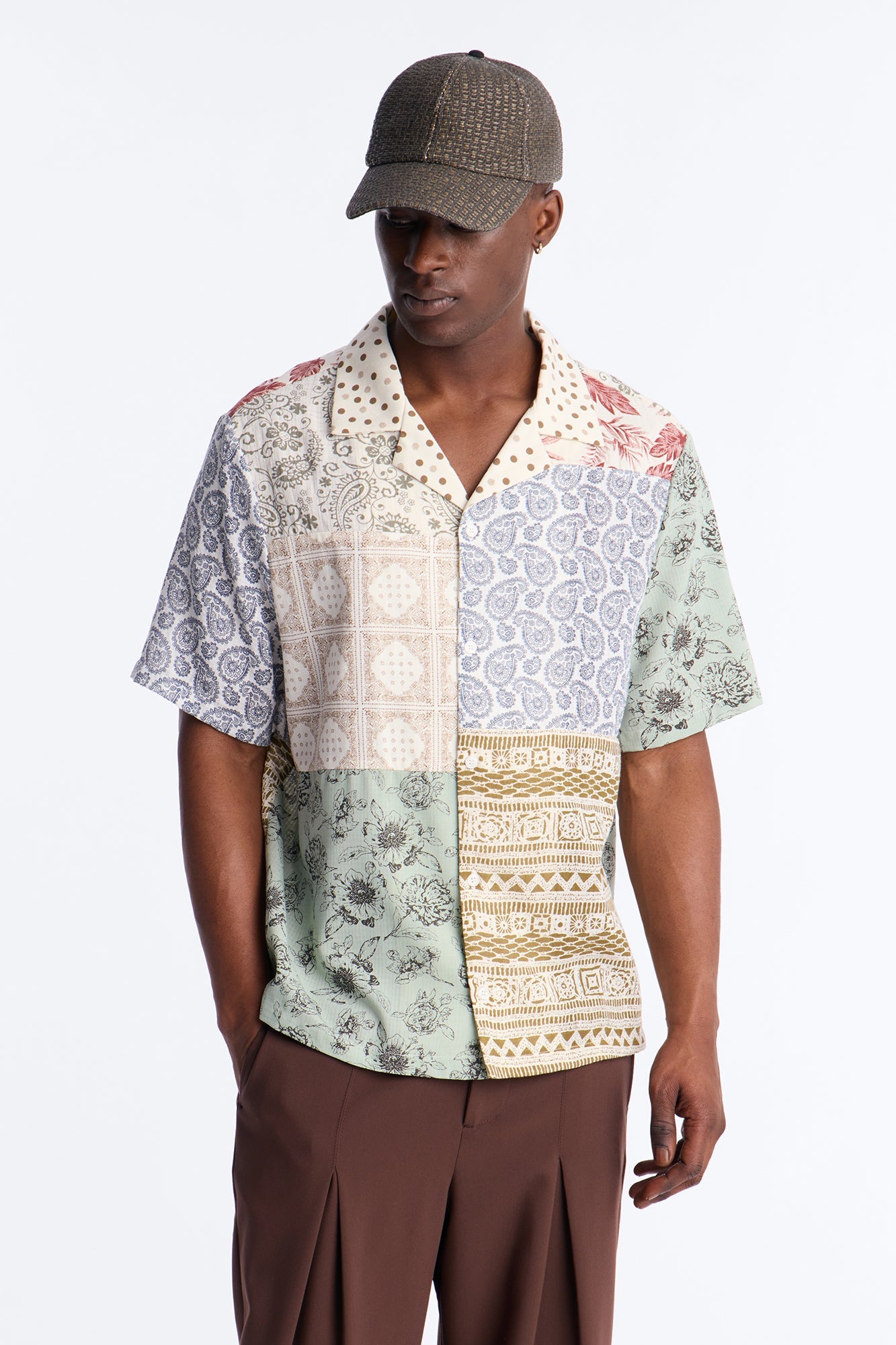 Horizon Cuban Collar Shirt - Multi Color