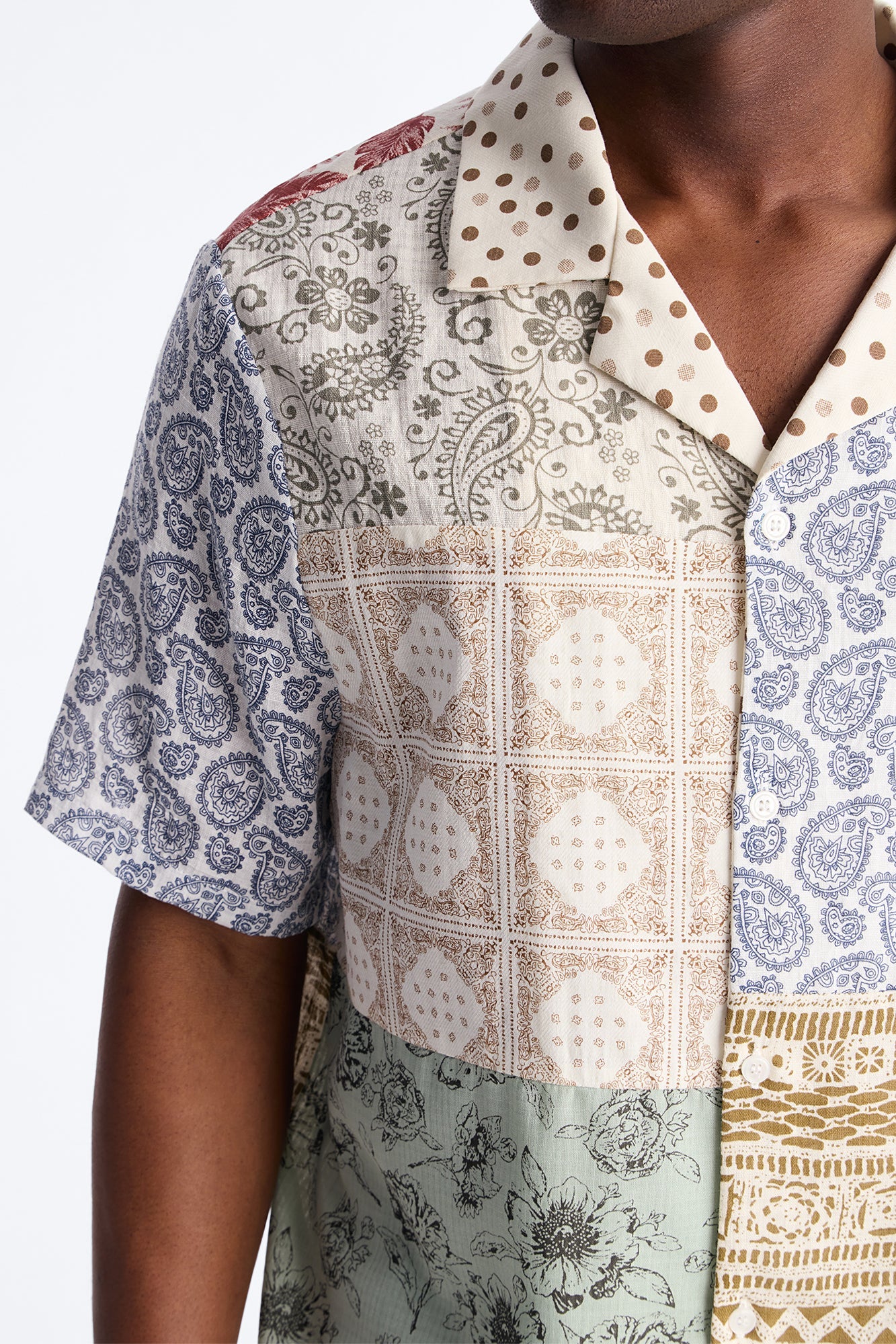 Horizon Cuban Collar Shirt - Multi Color