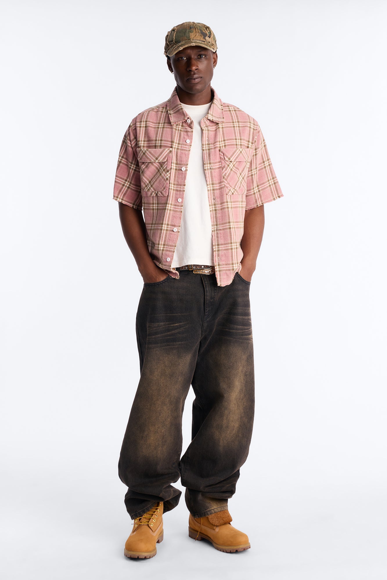 Really Really Flannel Button Up Shirt - Pink