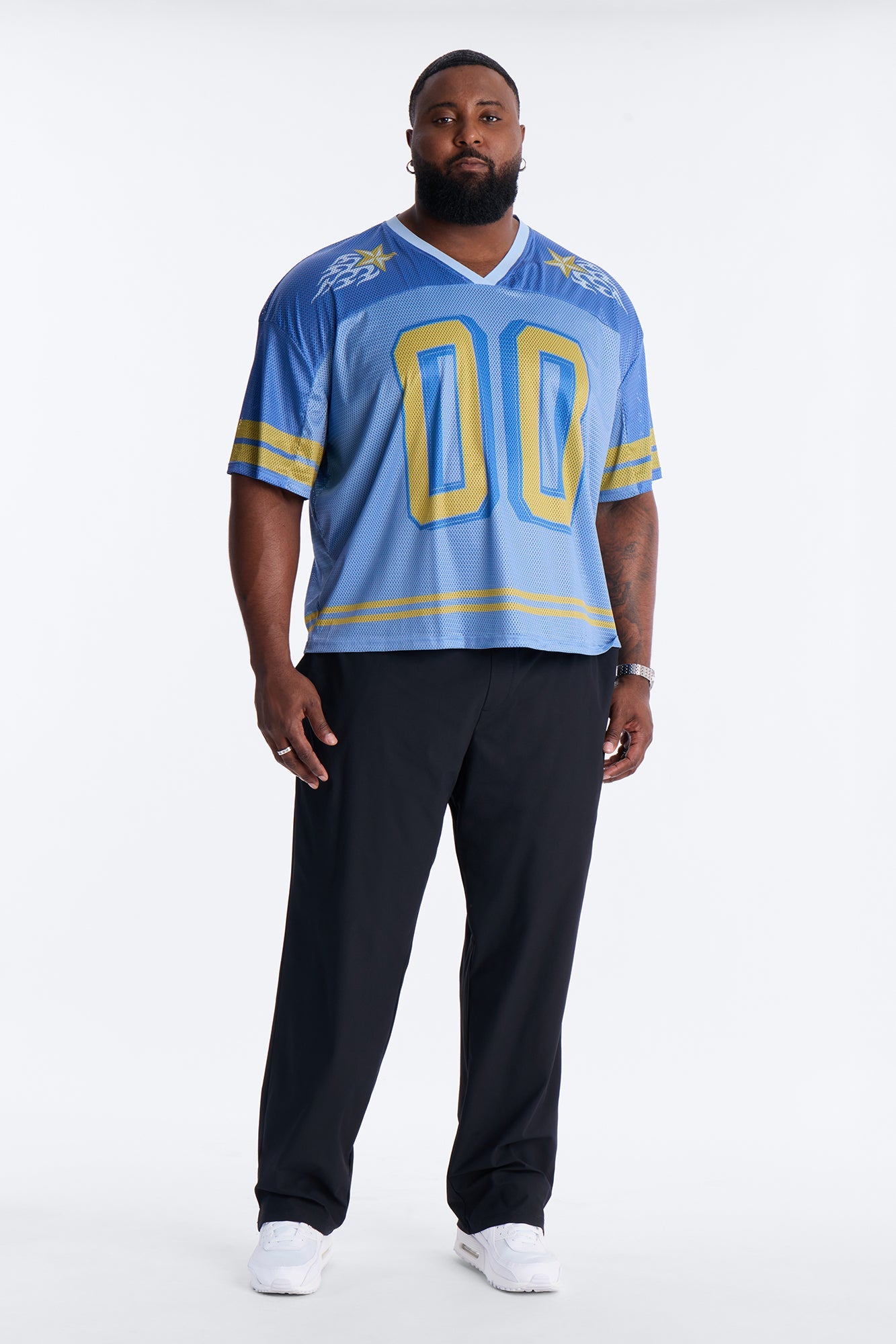 Burning Star Short Sleeve Jersey - Blue